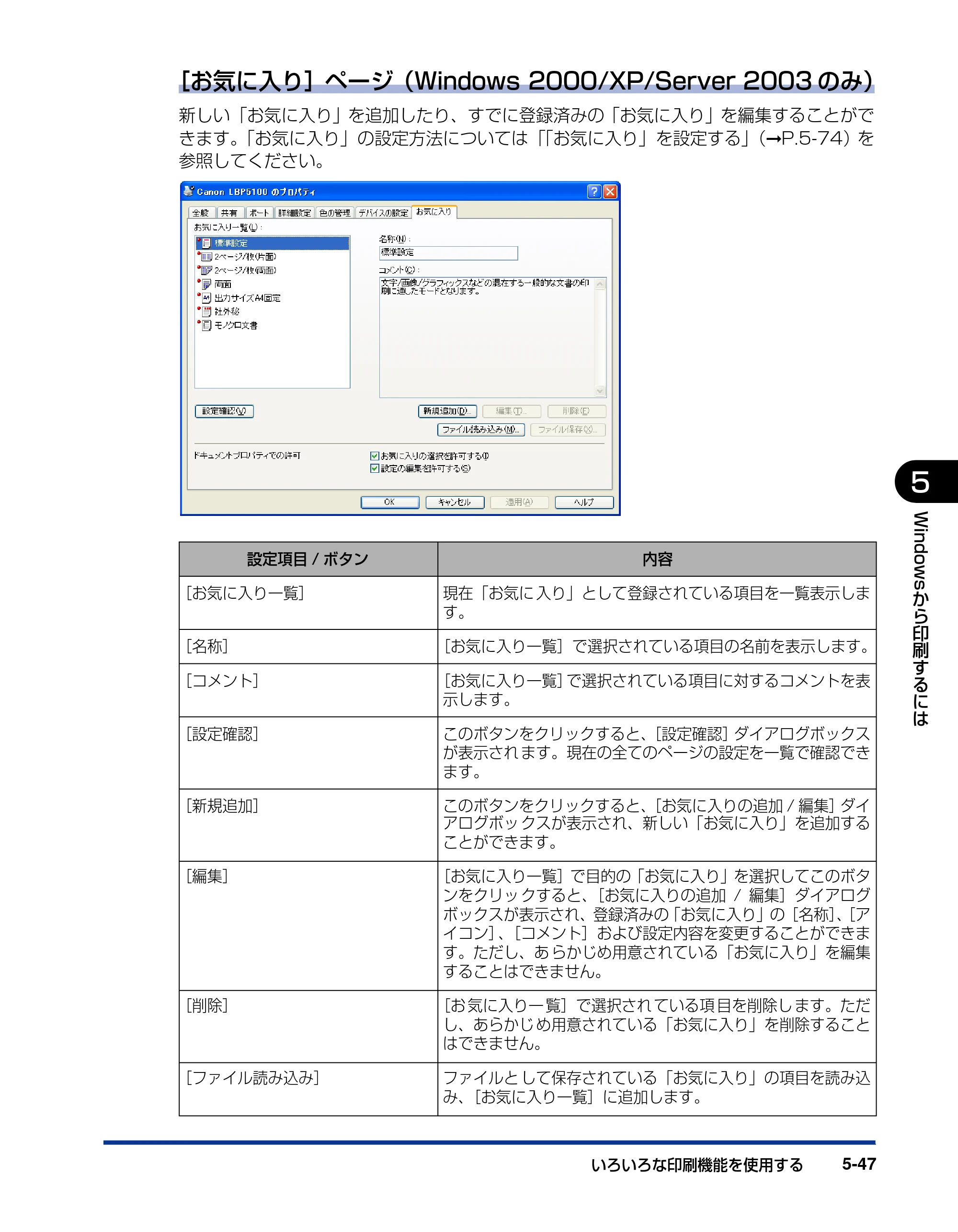 キヤノン LBP5100 ユーザーズガイド 2007年1月25日掲載 （PDF形式／16.15Mバイト） — 原本ページ — 275ページ
