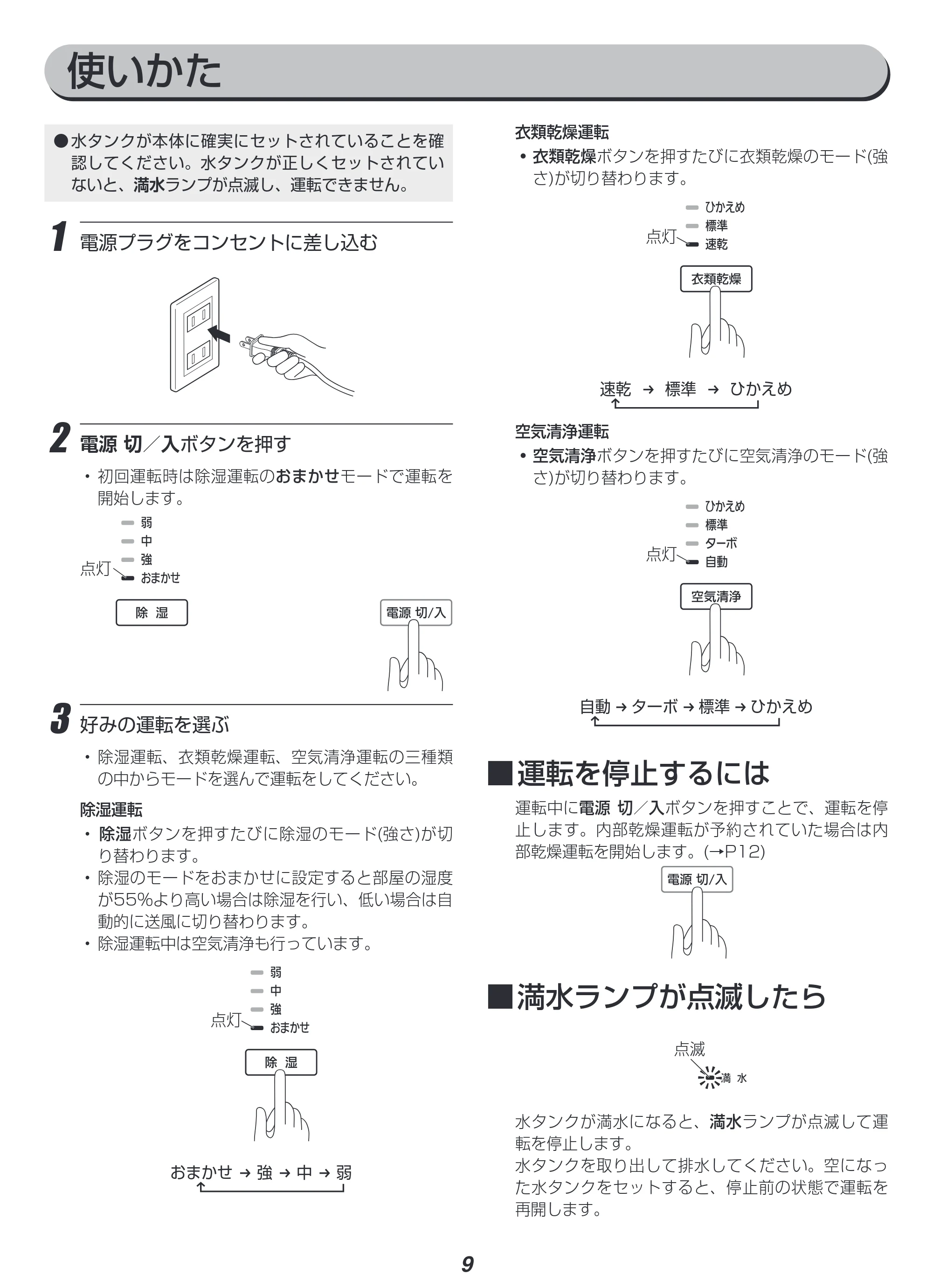 アイリスオーヤマ IJCP-M120 取扱説明書 — 原本ページ — 9ページ