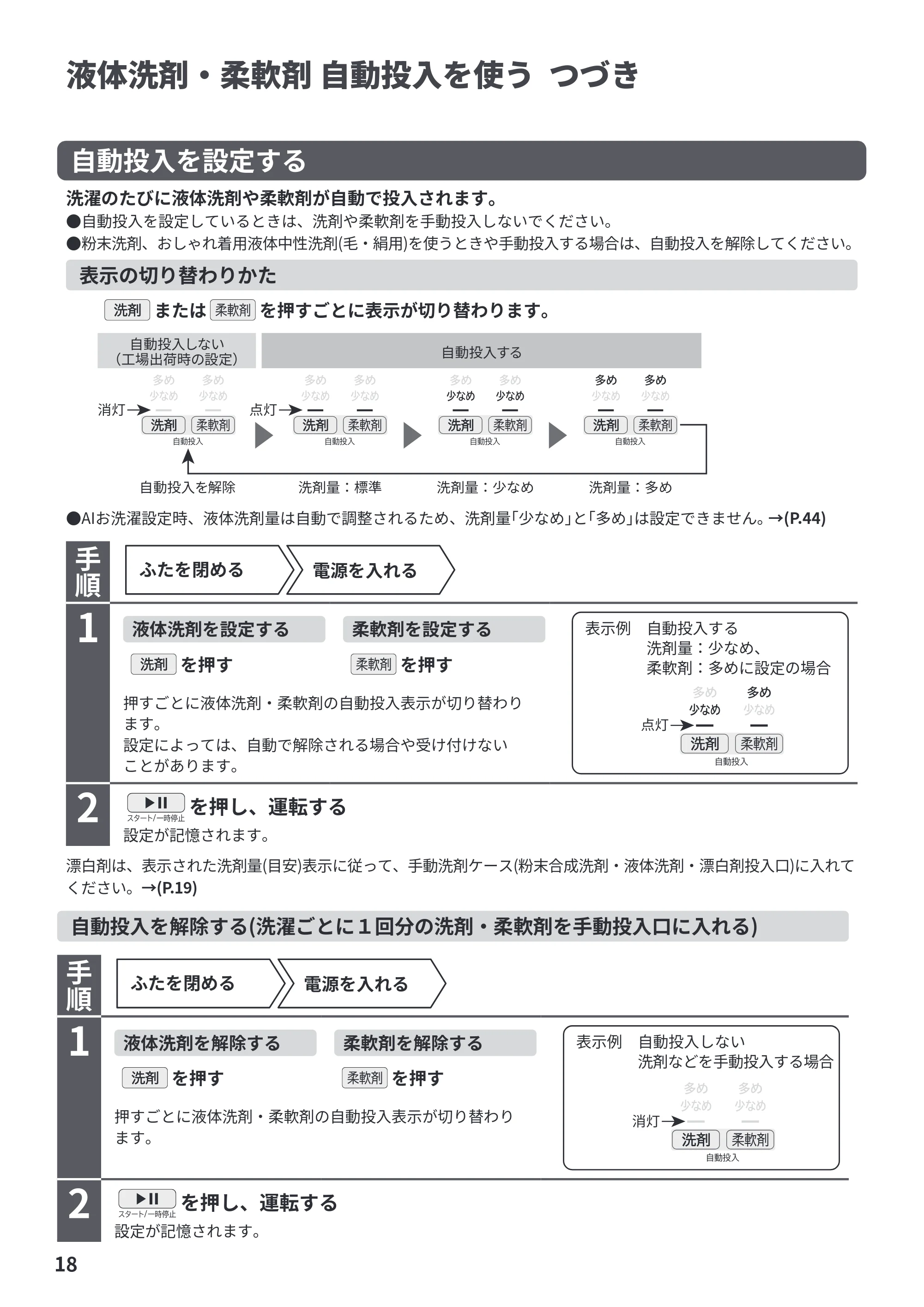 日立 BW-X120P 取扱説明書 — 原本ページ — 18ページ