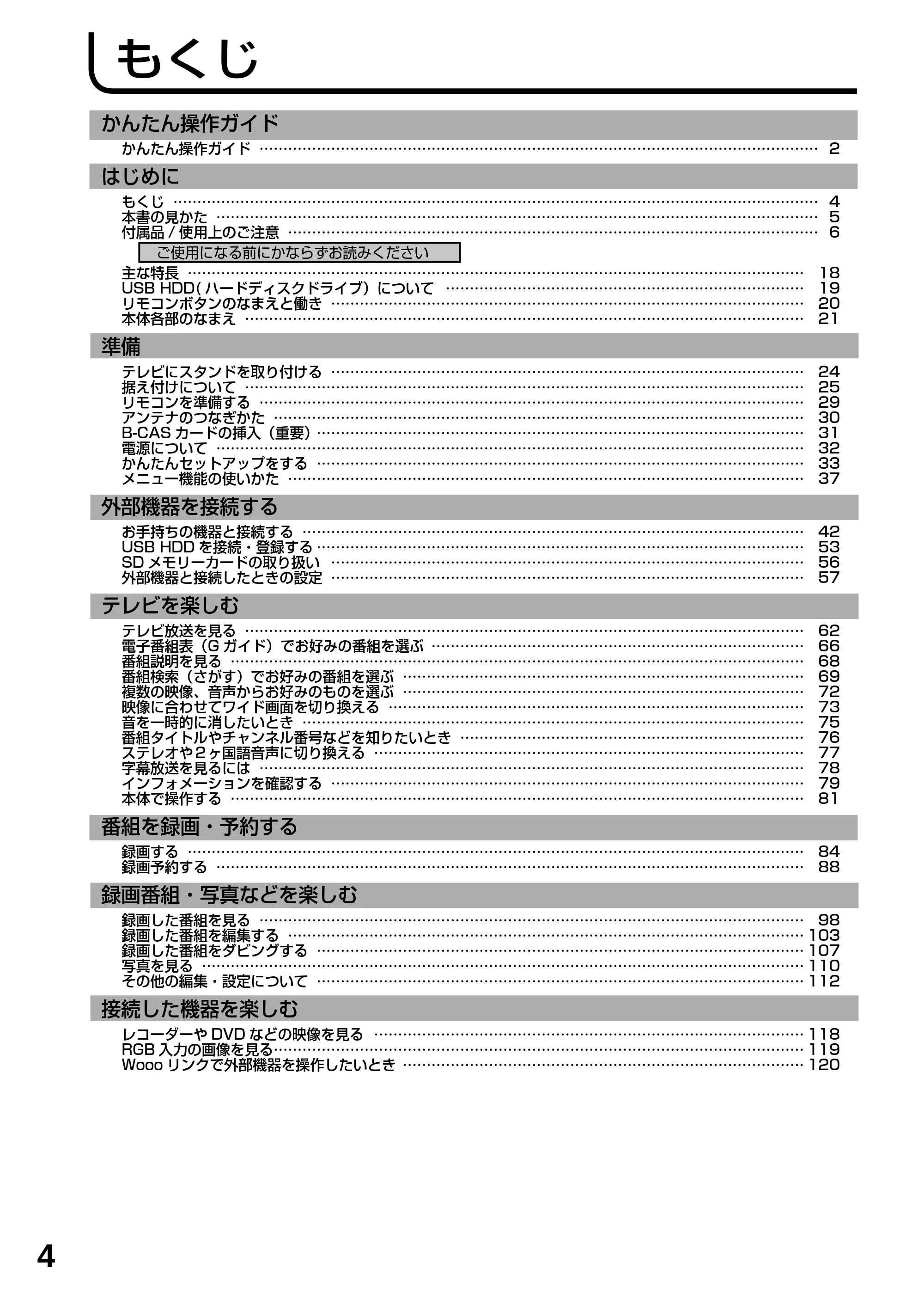 日立 L19-N2 取扱説明書 — はじめに — 原本ページ — 4ページ