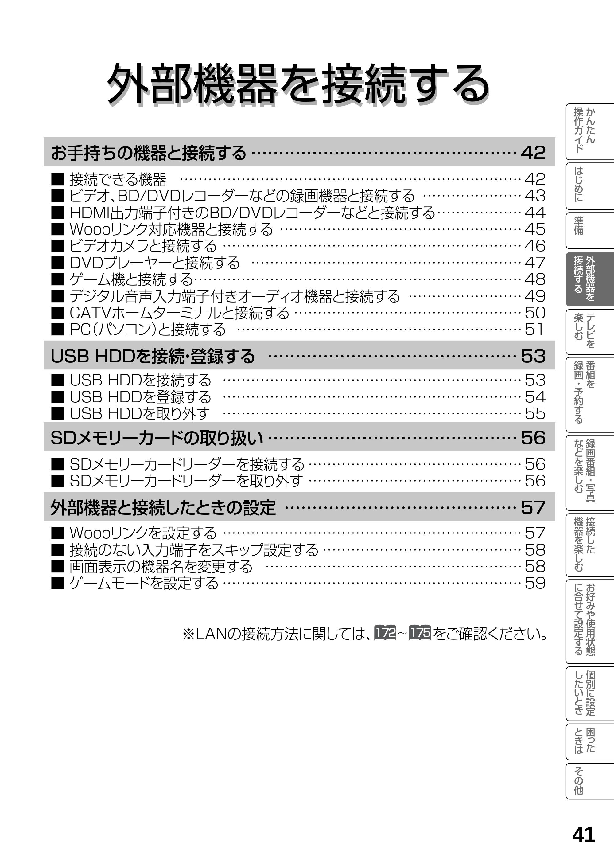 日立 L19-N2 取扱説明書 — 外部機器を接続する — 原本ページ — 41ページ