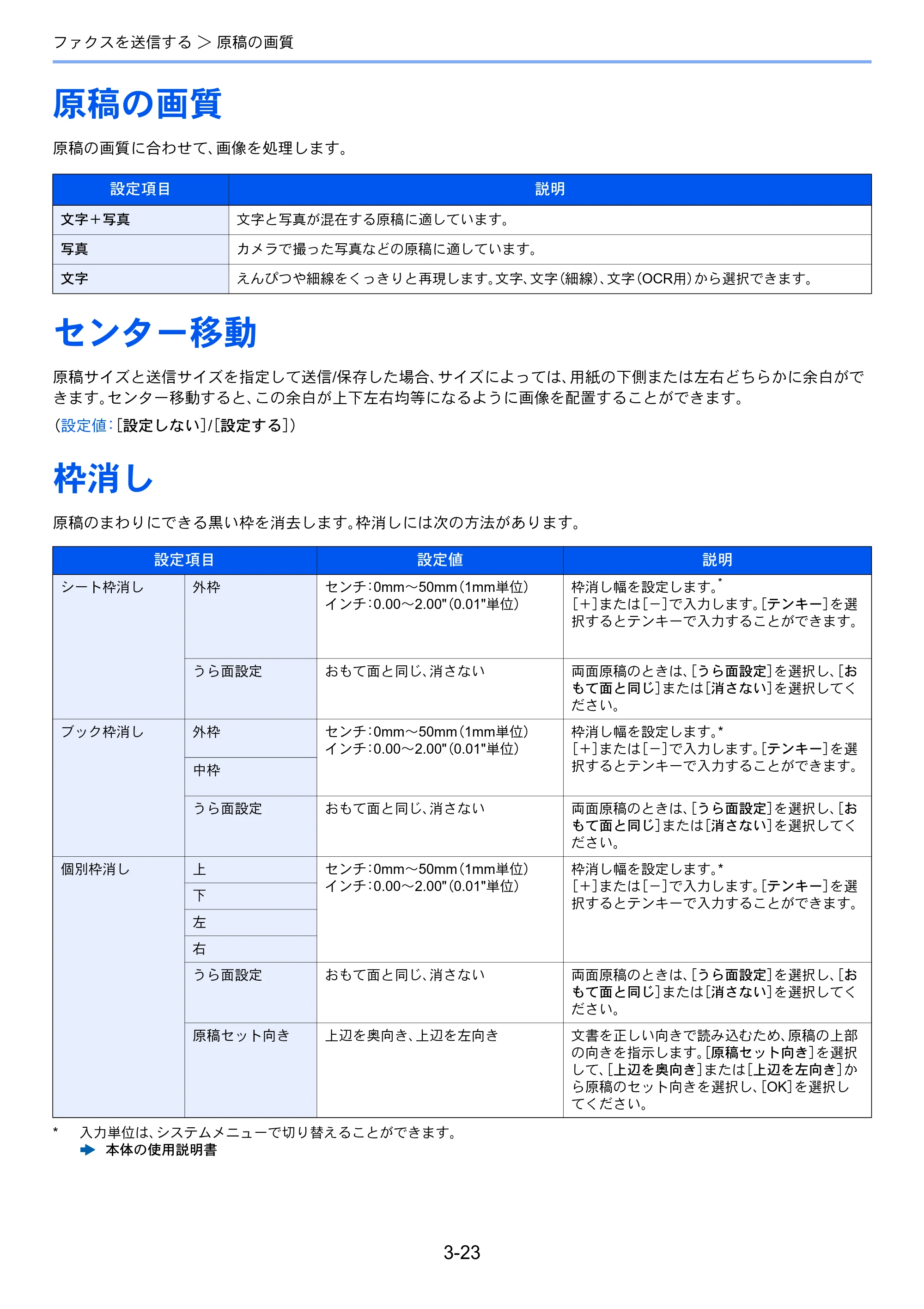 京セラ TASKalfa 356ci / TASKalfa 406ci TASKalfa 406ci/TASKalfa 356ci FAXSystem10 使用説明書 — 原稿の画質 — 原本ページ — 69ページ