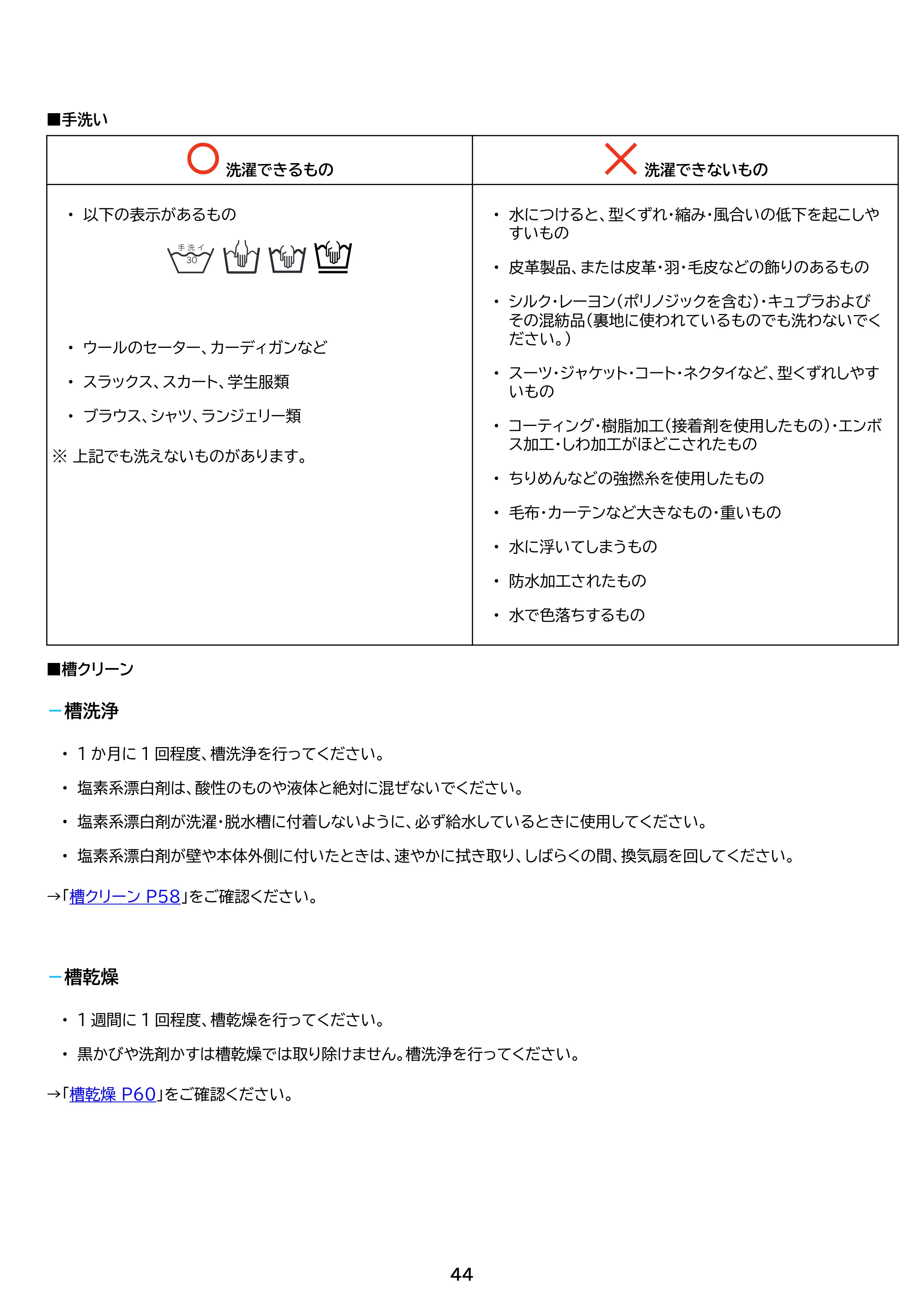 アイリスオーヤマ ITW-60B01 取扱説明書 — 原本ページ — 44ページ