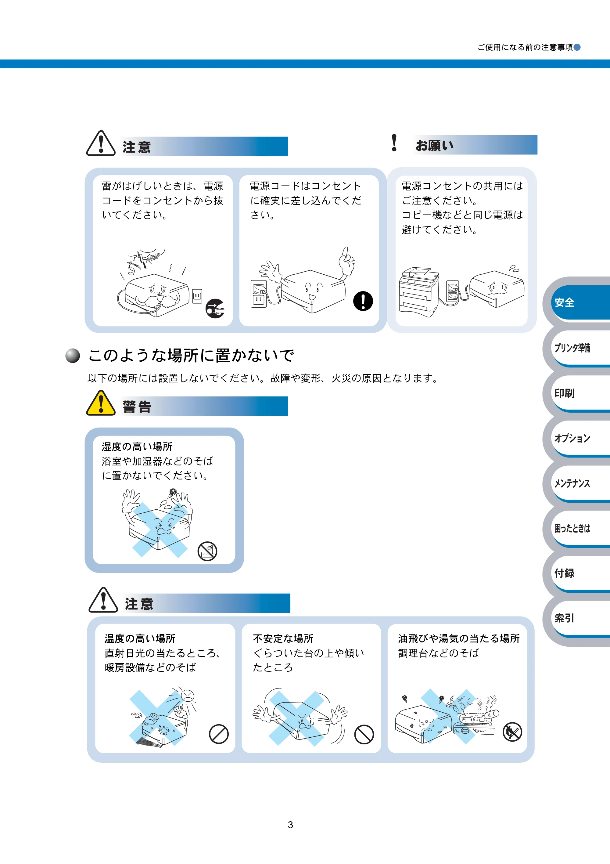 ブラザー HL-5240 / HL-5250DN 取扱説明書(本体) — 原本ページ — 5ページ