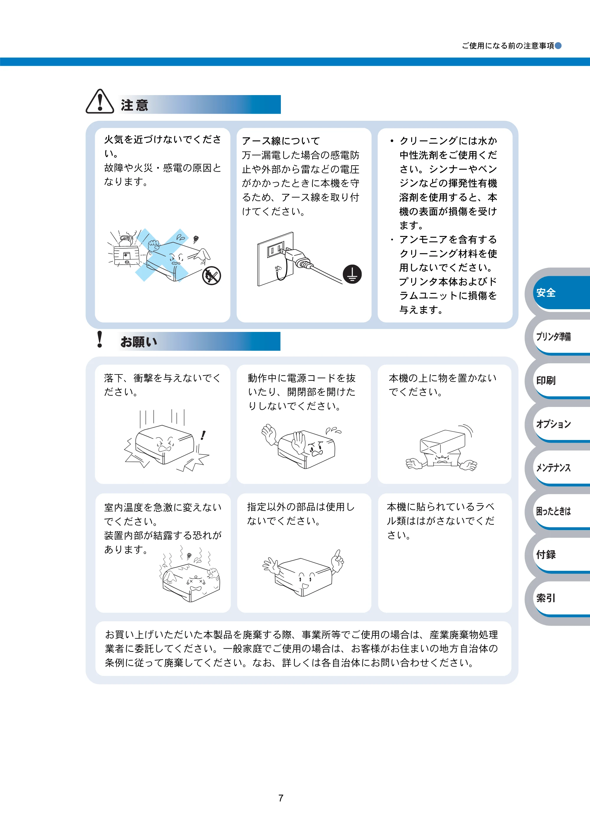 ブラザー HL-5240 / HL-5250DN 取扱説明書(本体) — 原本ページ — 9ページ