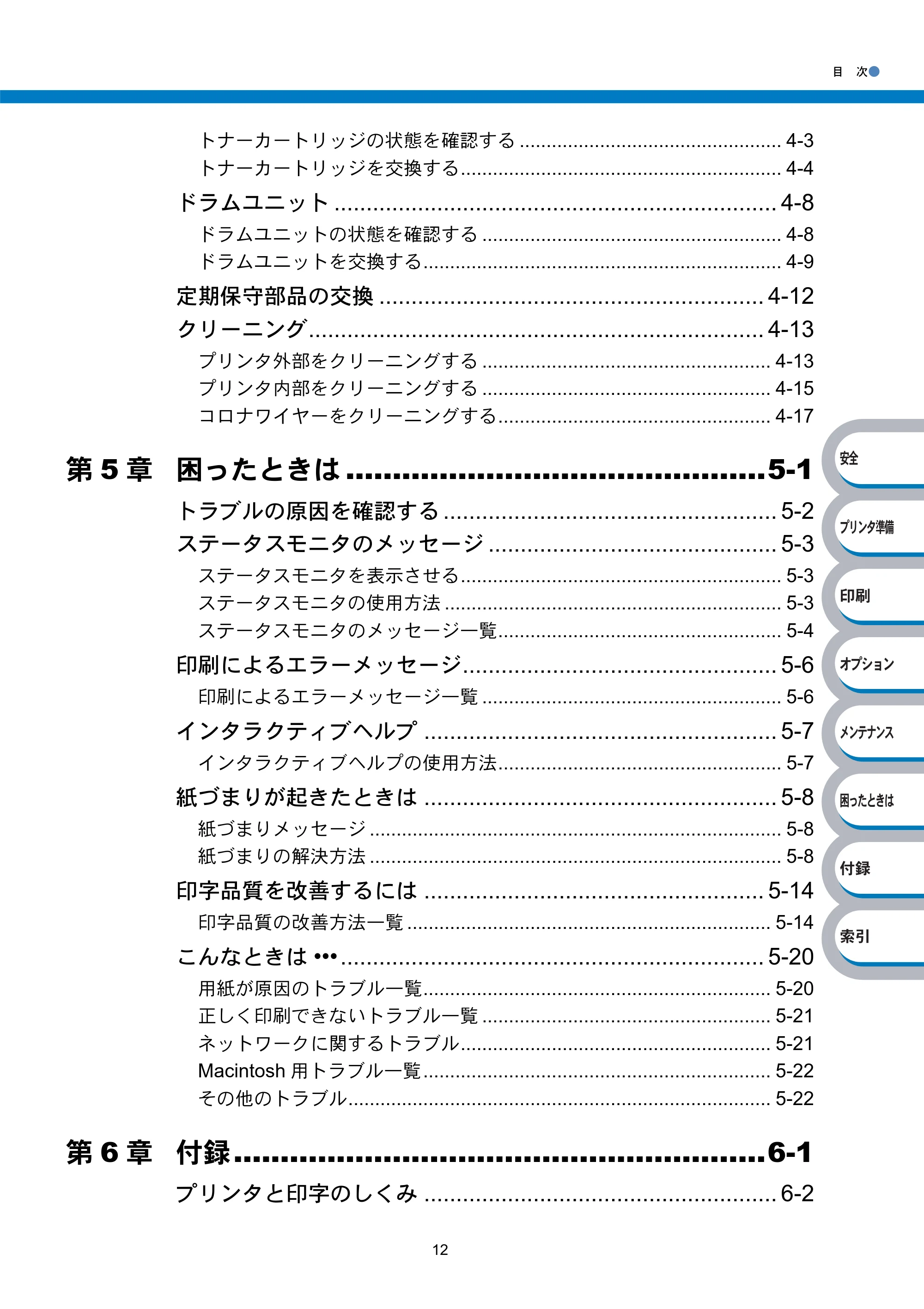 ブラザー HL-5240 / HL-5250DN 取扱説明書(本体) — 原本ページ — 14ページ