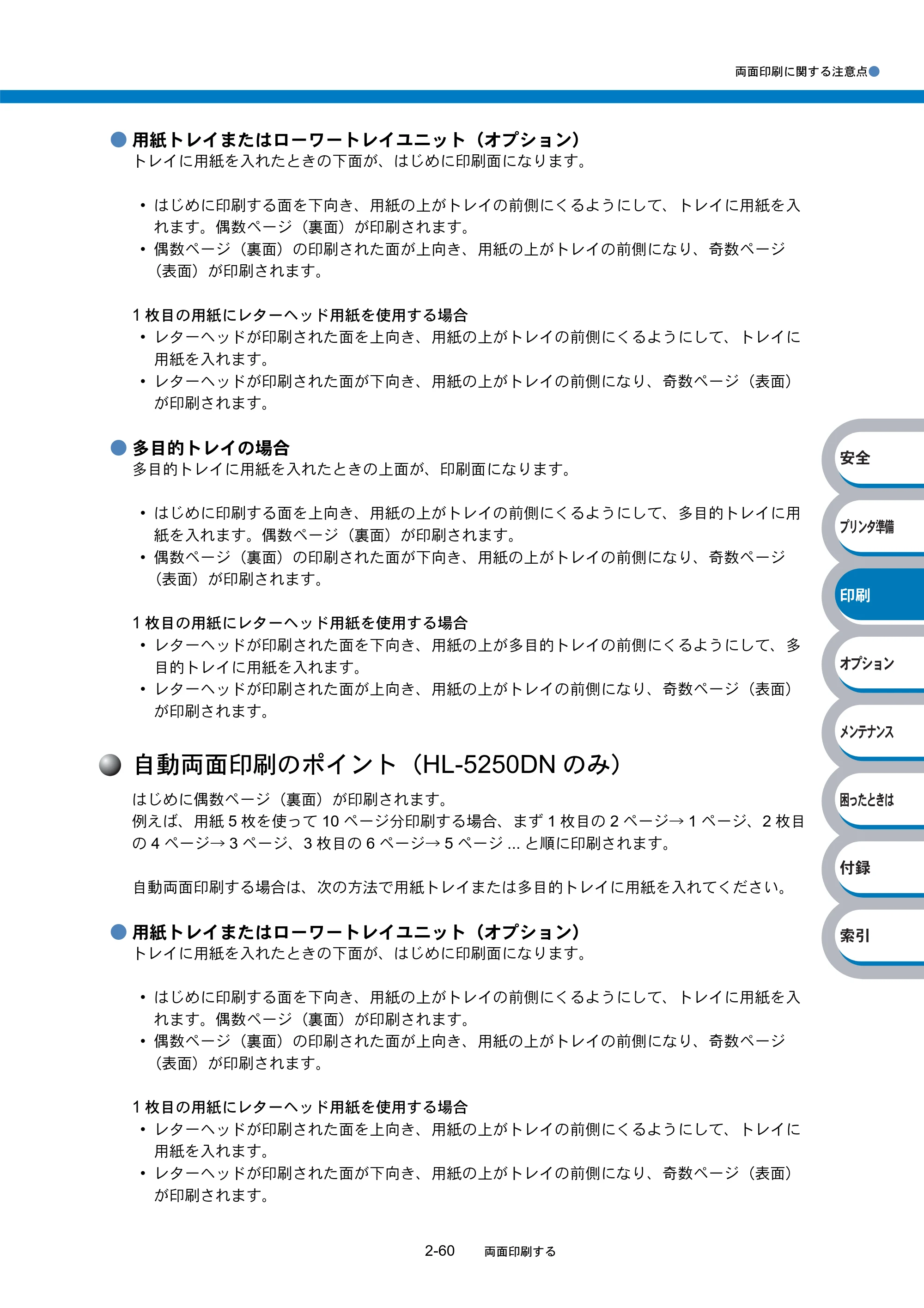 ブラザー HL-5240 / HL-5250DN 取扱説明書（本体） — 原本ページ — 94ページ