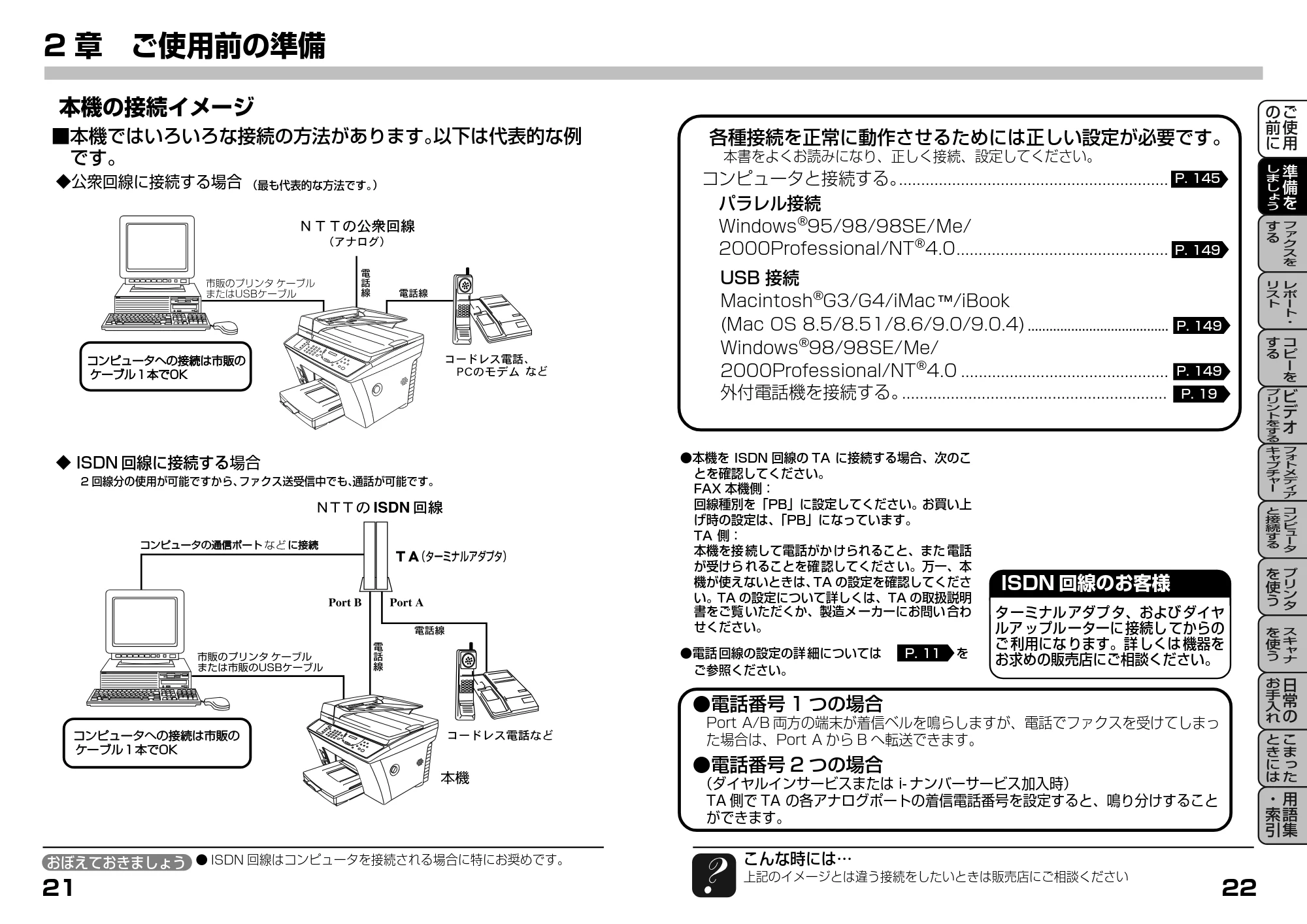 ブラザー MFC-9200J 取扱説明書(本体) — 本機の接続イメージ — 原本ページ — 31ページ
