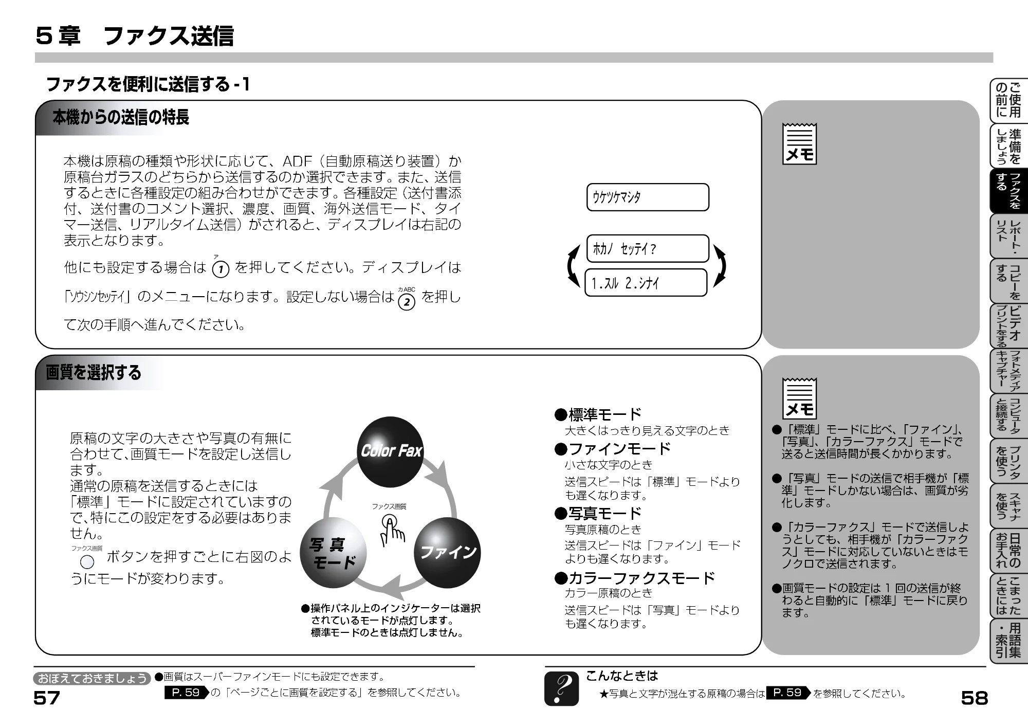 ブラザー MFC-9200J 取扱説明書(本体) — ファクスを便利に送信する — 原本ページ — 51ページ