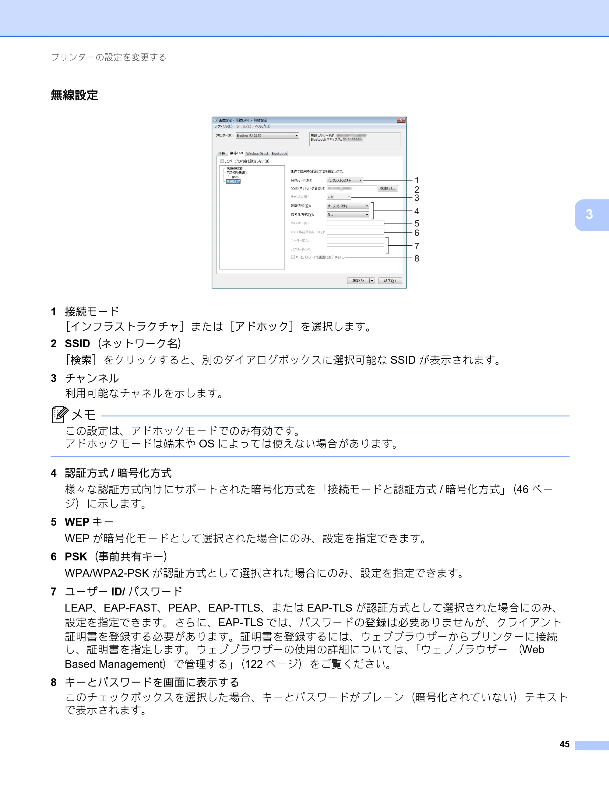 ブラザー RJ-2030 / RJ-2050 / RJ-2140 取扱説明書 — 原本ページ — 55ページ