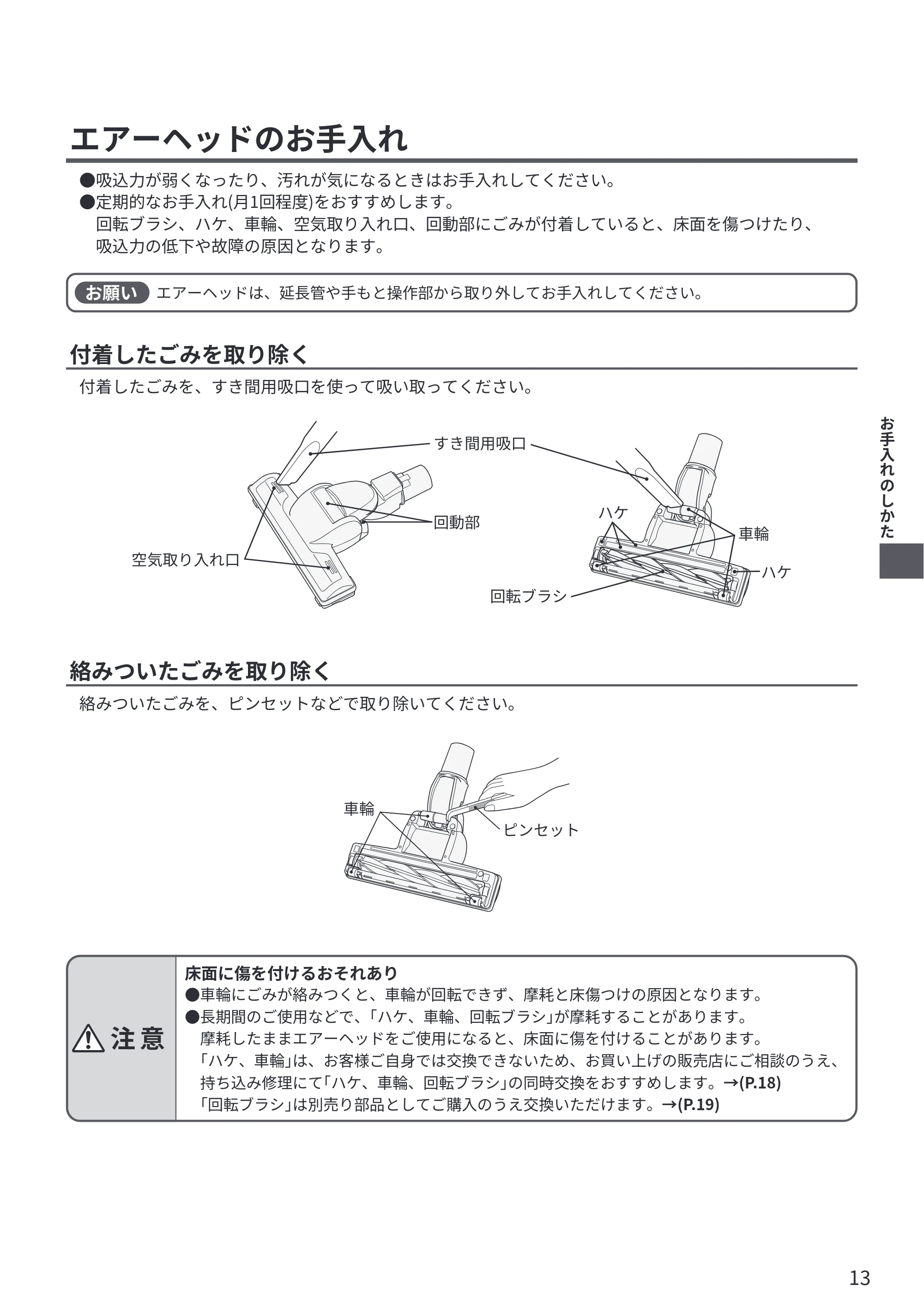 日立 CV-KV70P 取扱説明書 — 原本ページ — 13ページ