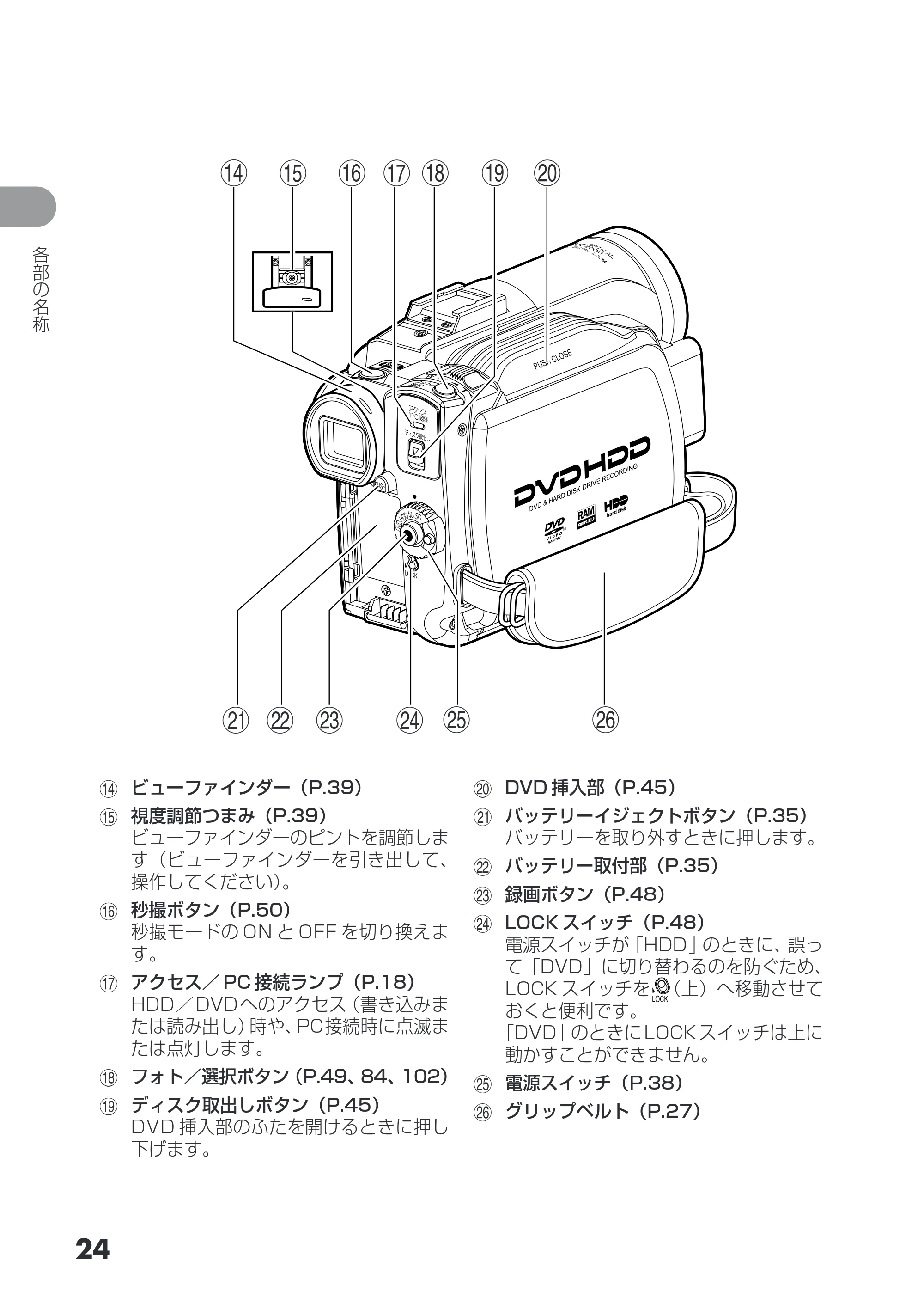 日立 DZ-HS503 取扱説明書 — 原本ページ — 24ページ