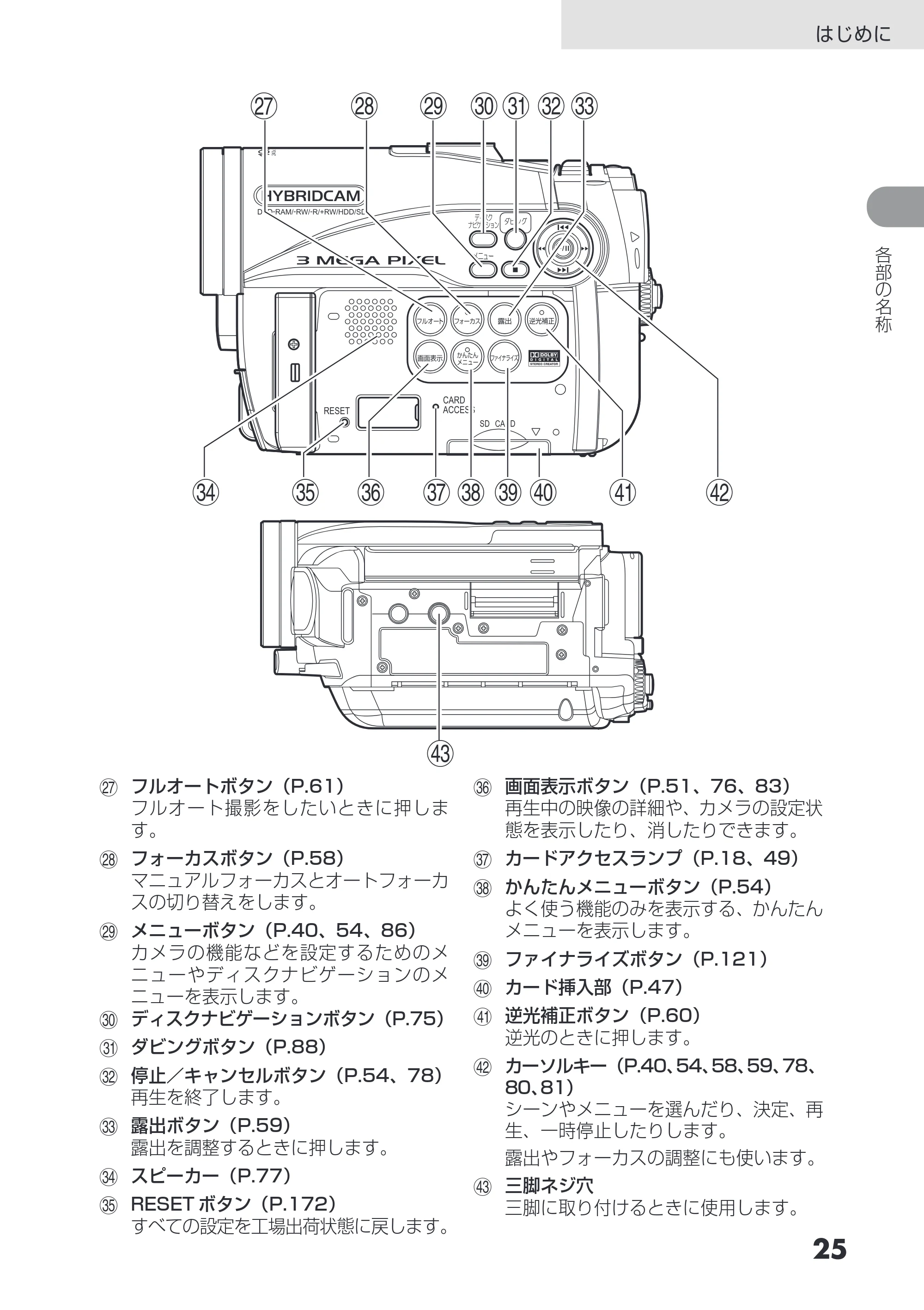 日立 DZ-HS503 取扱説明書 — 原本ページ — 25ページ