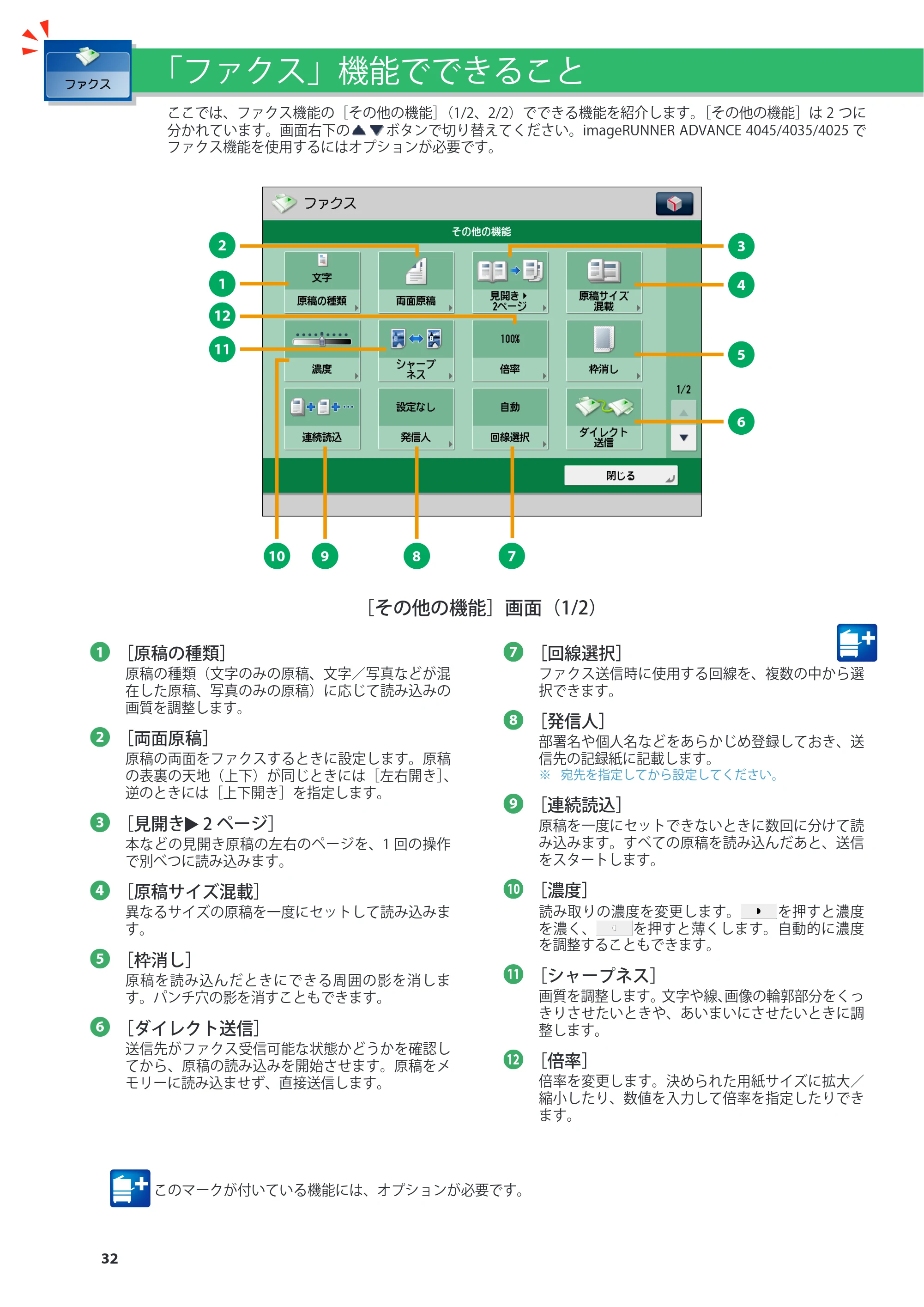 キヤノン imageRUNNER ADVANCE 4045F/4045F-R/4045/4035F/4035/4025F/4025F-R/4025 基本操作ガイド 2012年5月17日更新（PDF：34.8MB） — 原本ページ — 32ページ