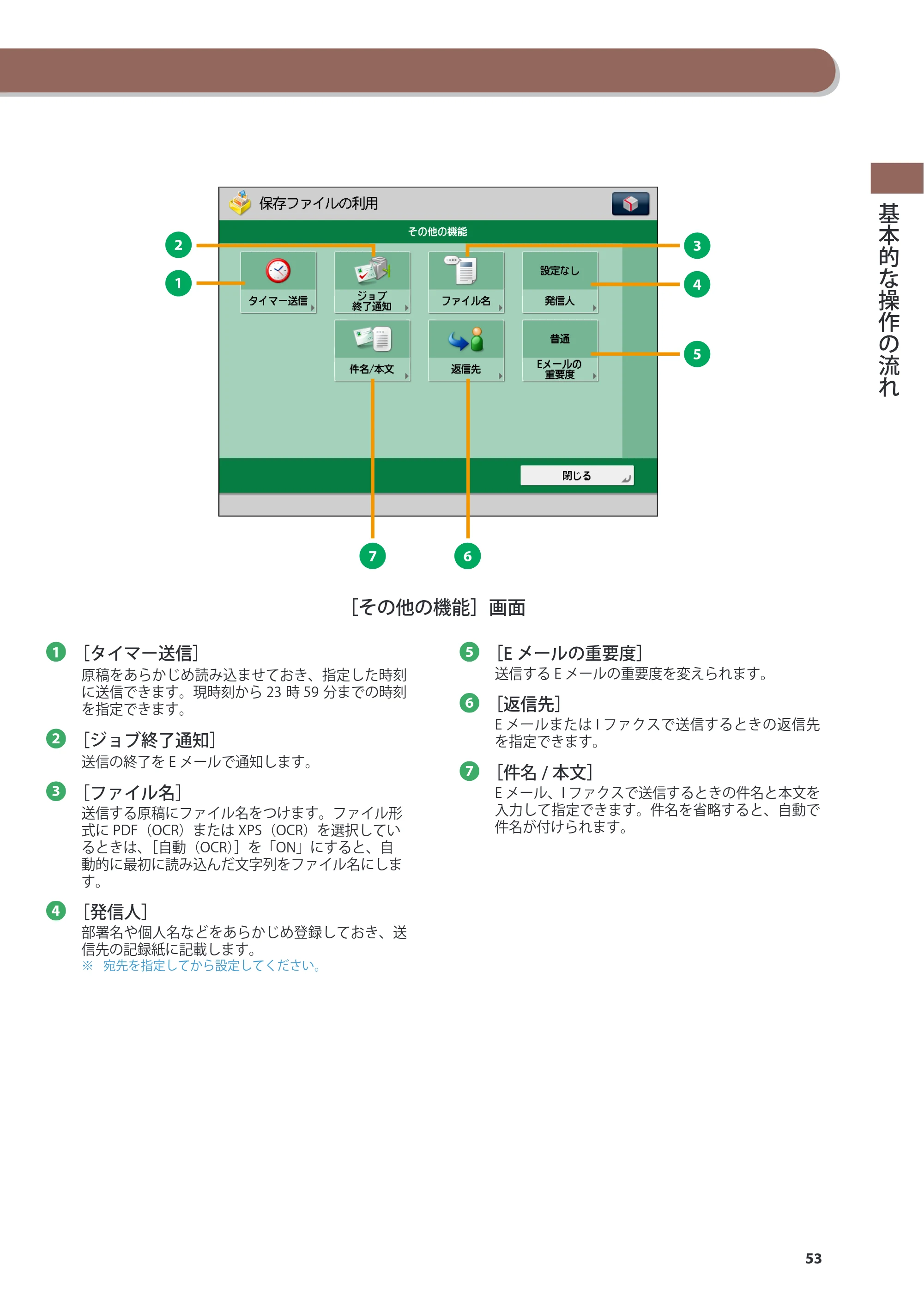 キヤノン imageRUNNER ADVANCE 4045F/4045F-R/4045/4035F/4035/4025F/4025F-R/4025 基本操作ガイド 2012年5月17日更新（PDF：34.8MB） — 原本ページ — 53ページ