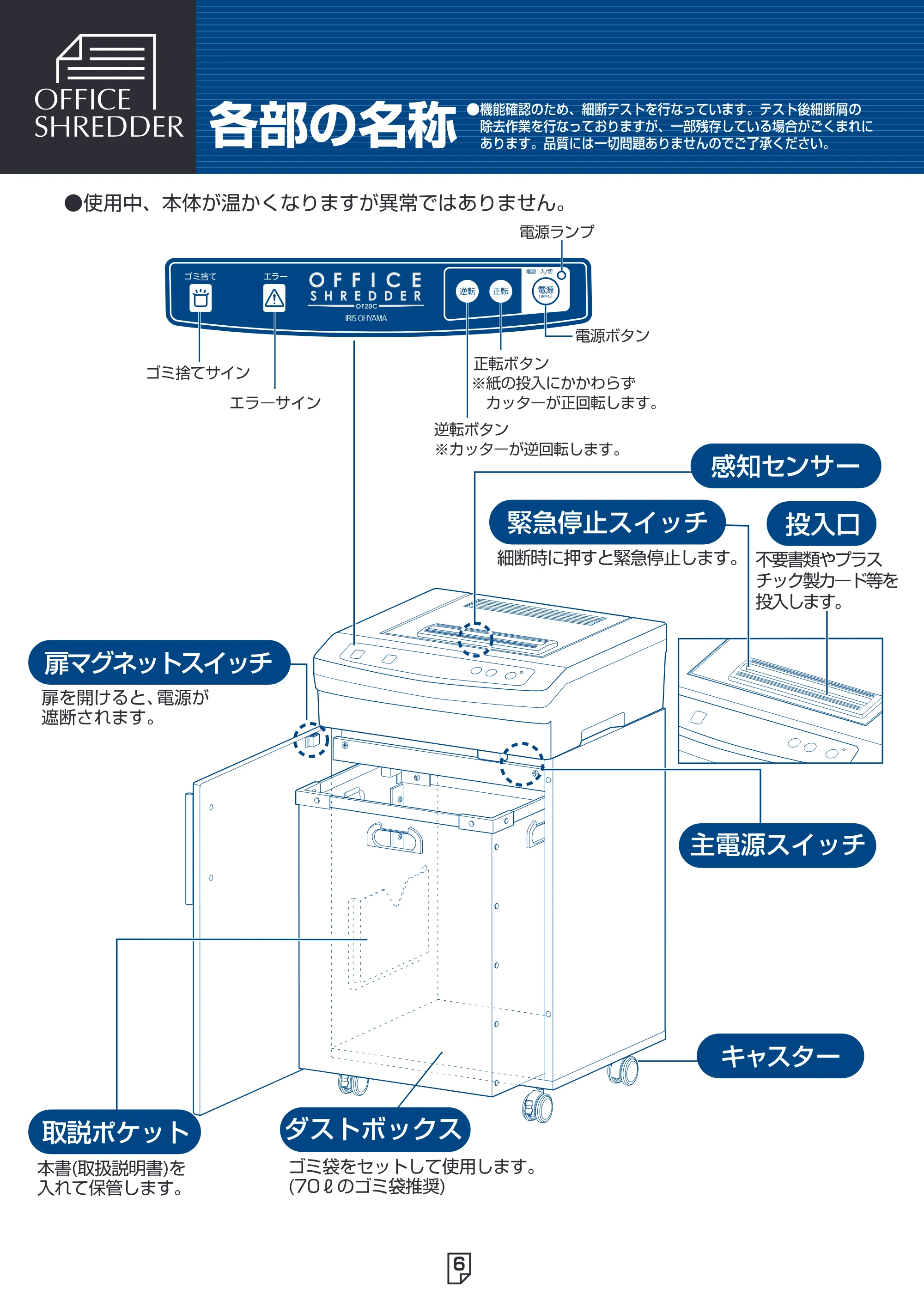アイリスオーヤマ OF-20C 取扱説明書 — 原本ページ — 7ページ