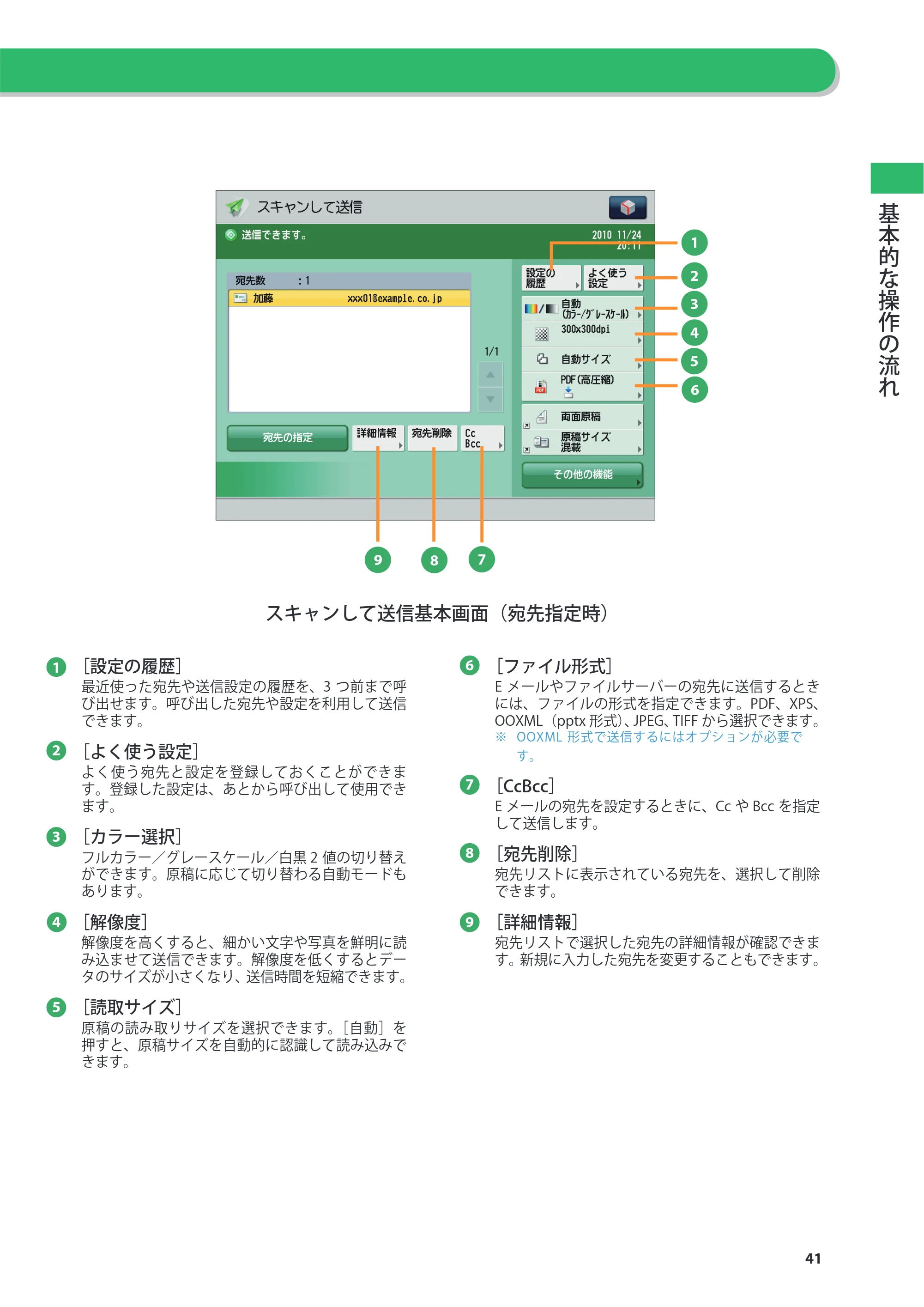 キヤノン imageRUNNER ADVANCE 8205 PRO/8205 B/8295 PRO/8295 B/8285 PRO/8285 B 基本操作ガイド 2015年1月22日更新（PDF：21.1MB） — 原本ページ — 41ページ