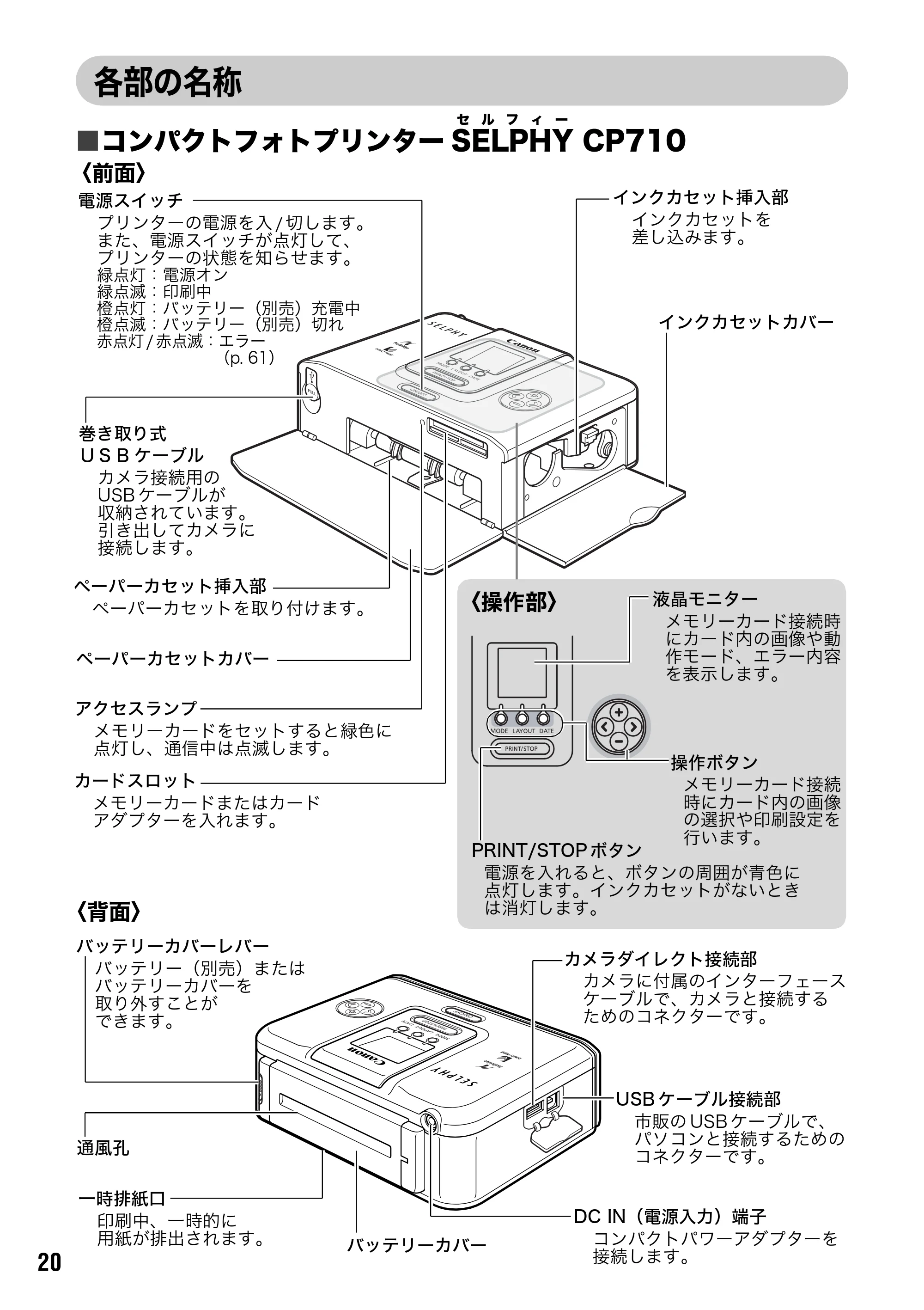 キヤノン SELPHY CP710/CP510 ユーザーガイド （PDF形式／3.84Mバイト） — こんなことができます — 原本ページ — 22ページ