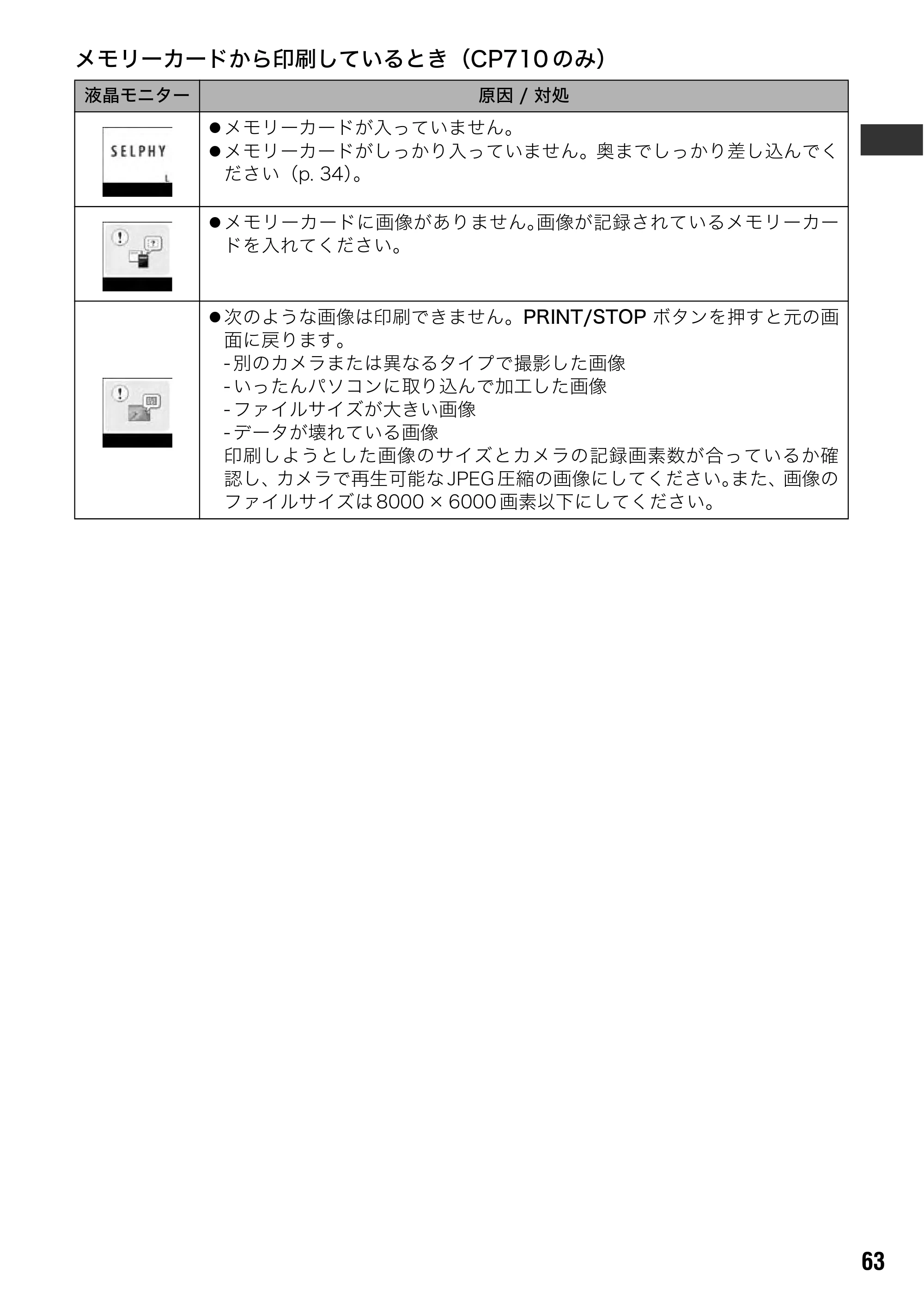 キヤノン SELPHY CP710/CP510 ユーザーガイド （PDF形式／3.84Mバイト） — 原本ページ — 65ページ