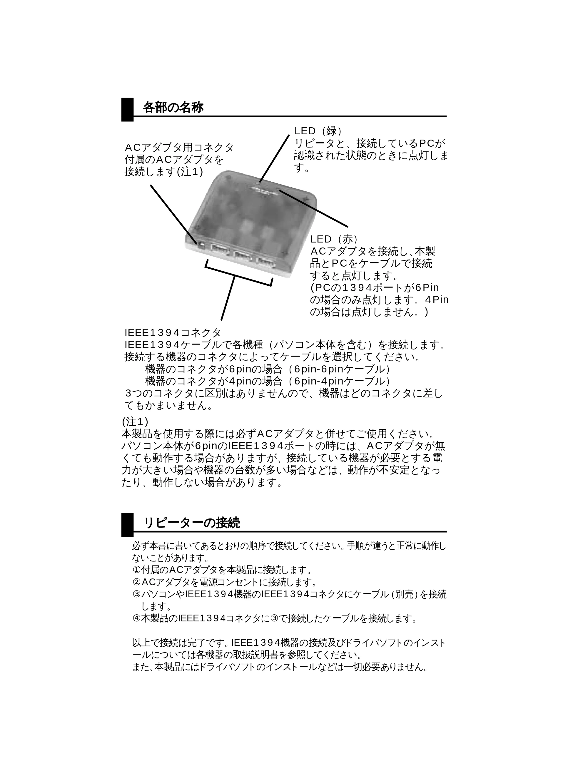 サンワサプライ 1394-RP2GPH 取扱説明書 — 原本ページ — 4ページ