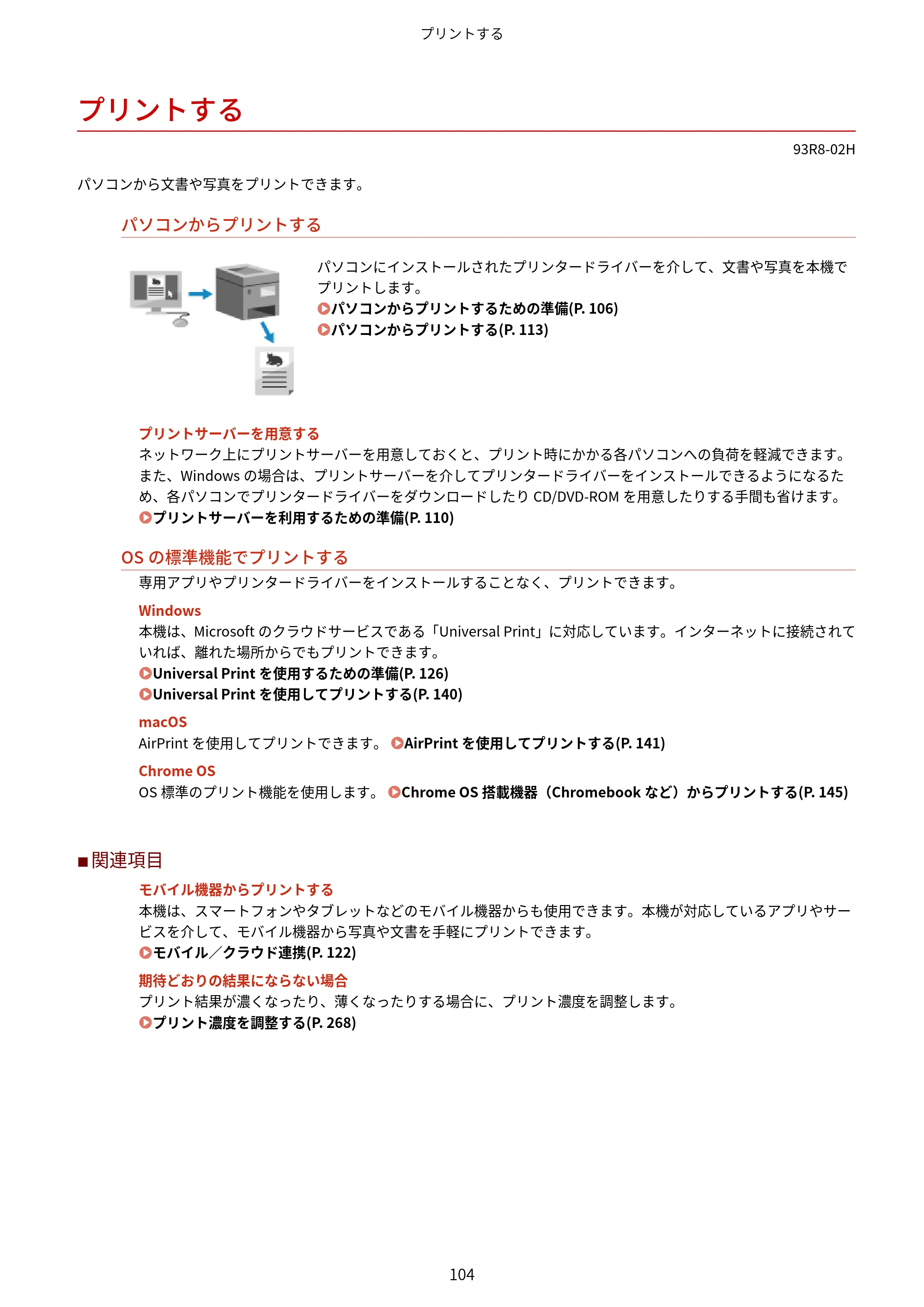キヤノン LBP122・LBP121 ユーザーズガイド 2023年11月2日更新（PDF：2.49MB） — プリントする — 原本ページ — 111ページ
