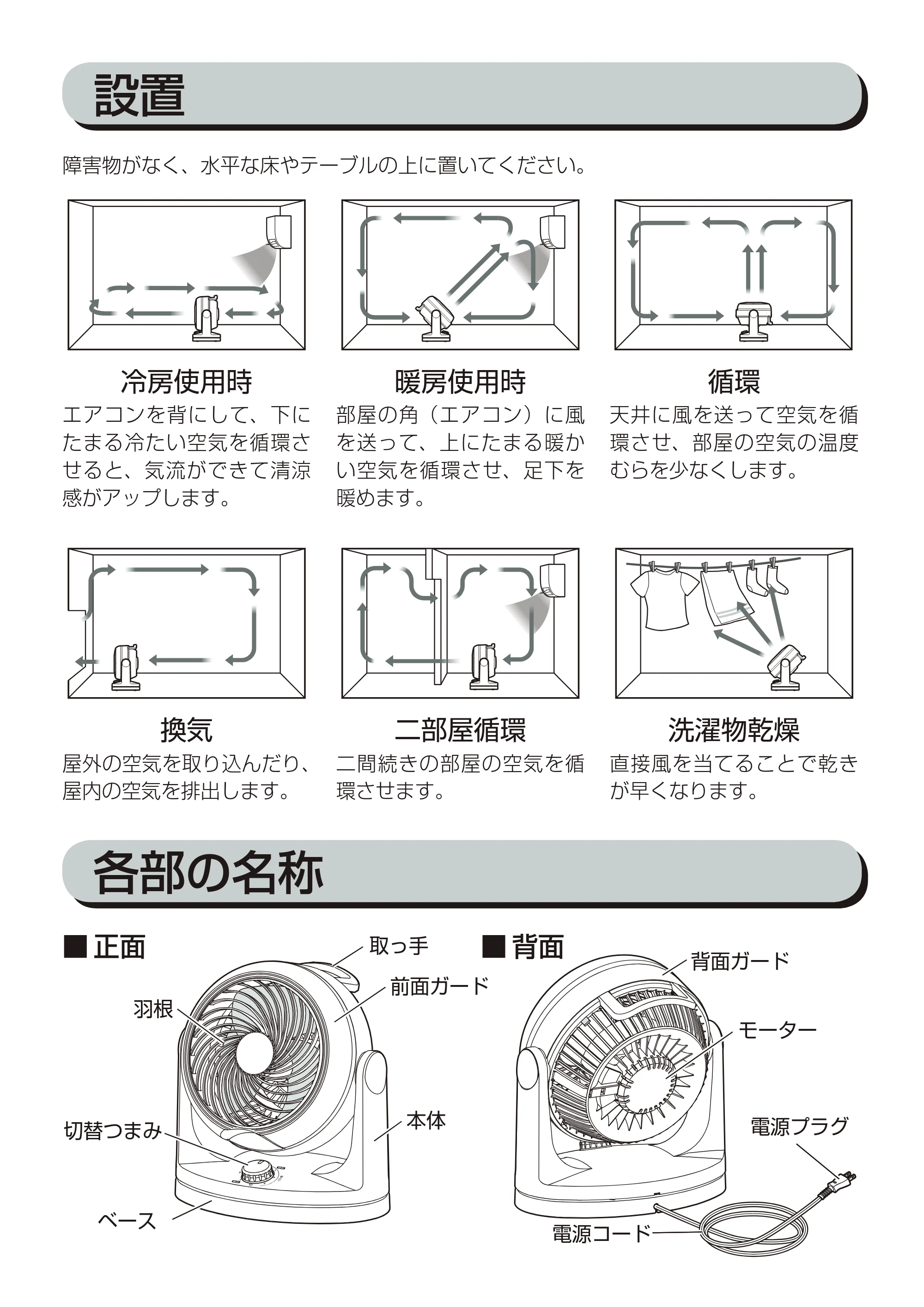 アイリスオーヤマ PCF-HM182 取扱説明書 — 原本ページ — 6ページ