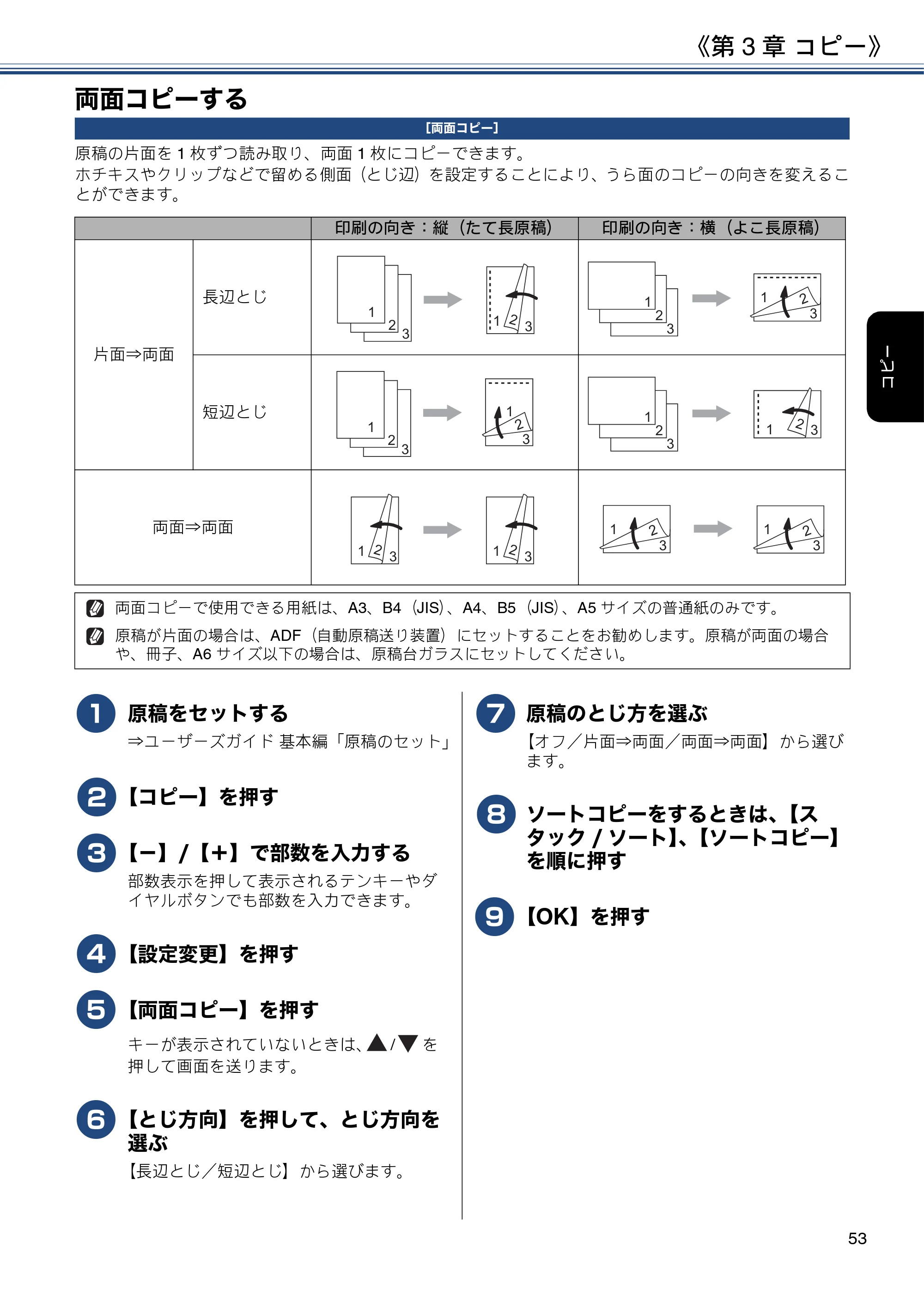 ブラザー MFC-J6580CDW ユーザーズガイド ～応用編～ — 両面コピーする — 原本ページ — 53ページ