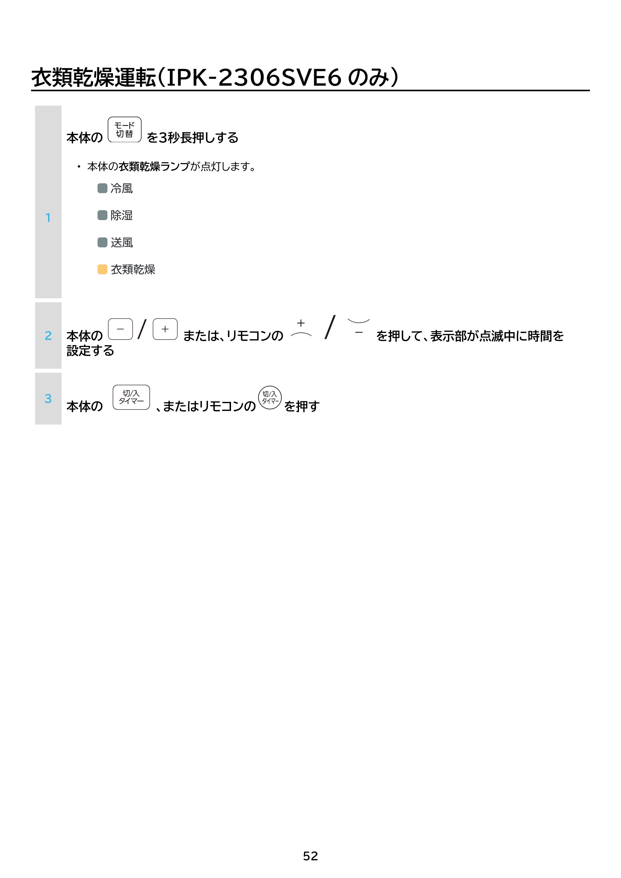 アイリスオーヤマ IPK-2306SV 取扱説明書 — 原本ページ — 52ページ