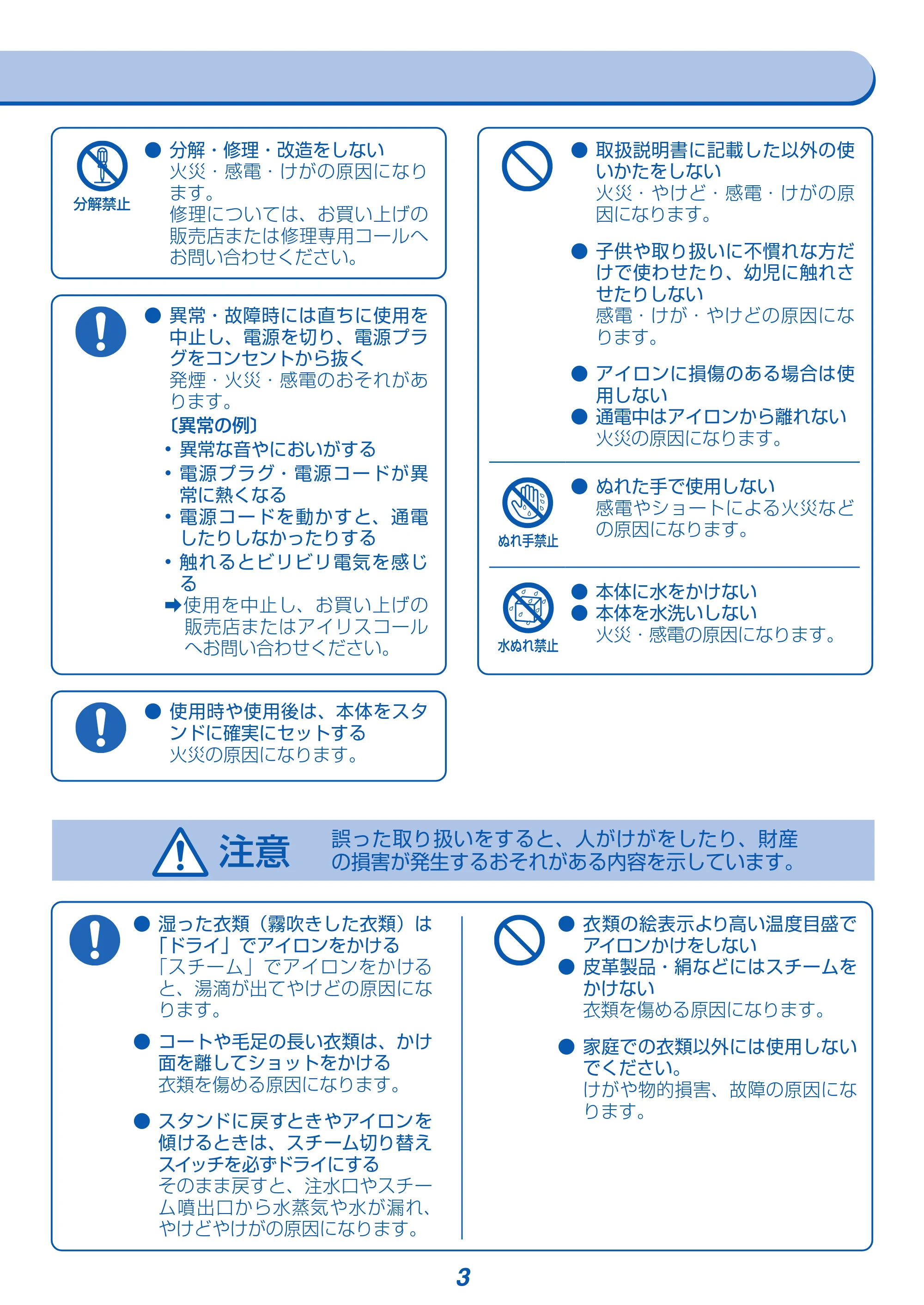 アイリスオーヤマ IRN-CL30C-WG 取扱説明書 — 原本ページ — 3ページ