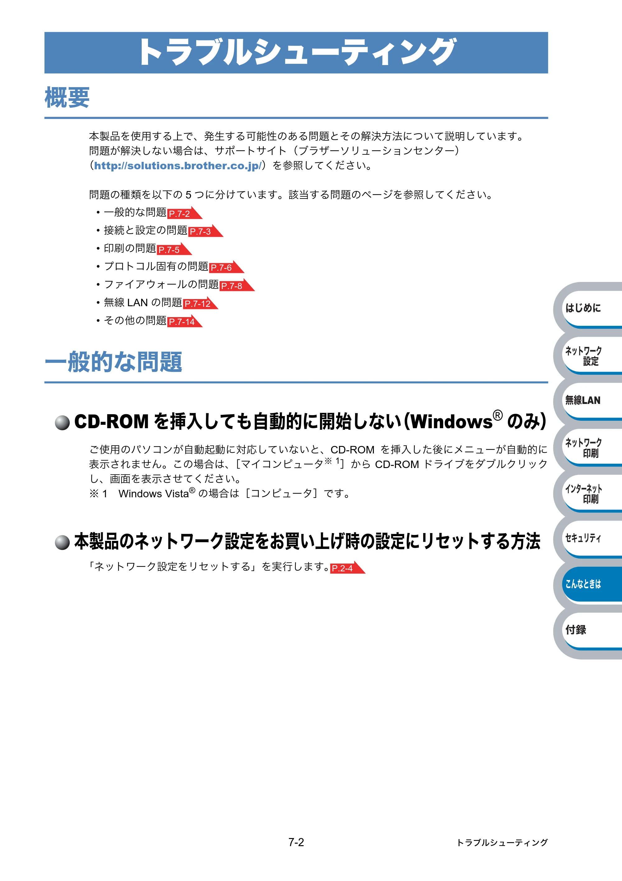 ブラザー HL-2170W ネットワーク取扱説明書 — トラブルシューティング — 原本ページ — 132ページ