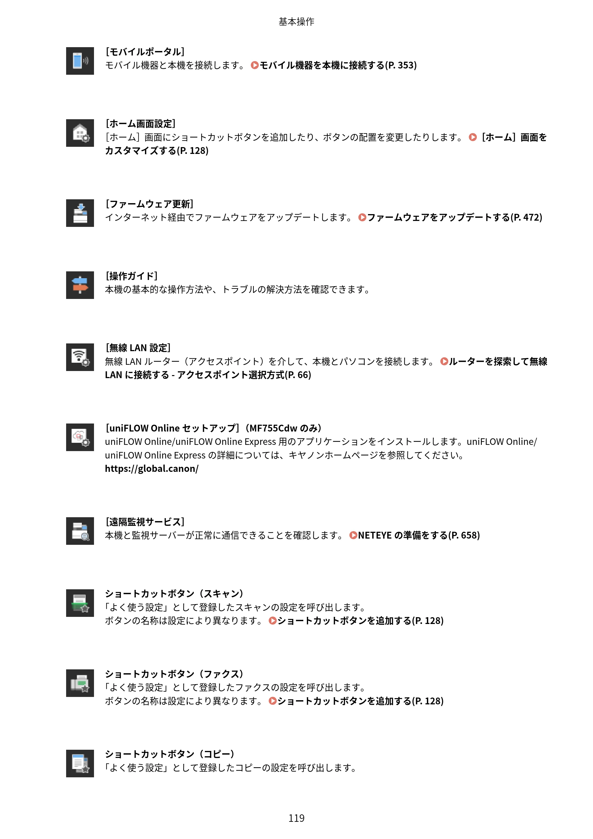 キヤノン MF755Cdw・MF753Cdw・MF751Cdw ユーザーズガイド 2023年7月27日更新（PDF：5.25MB） — 原本ページ — 129ページ