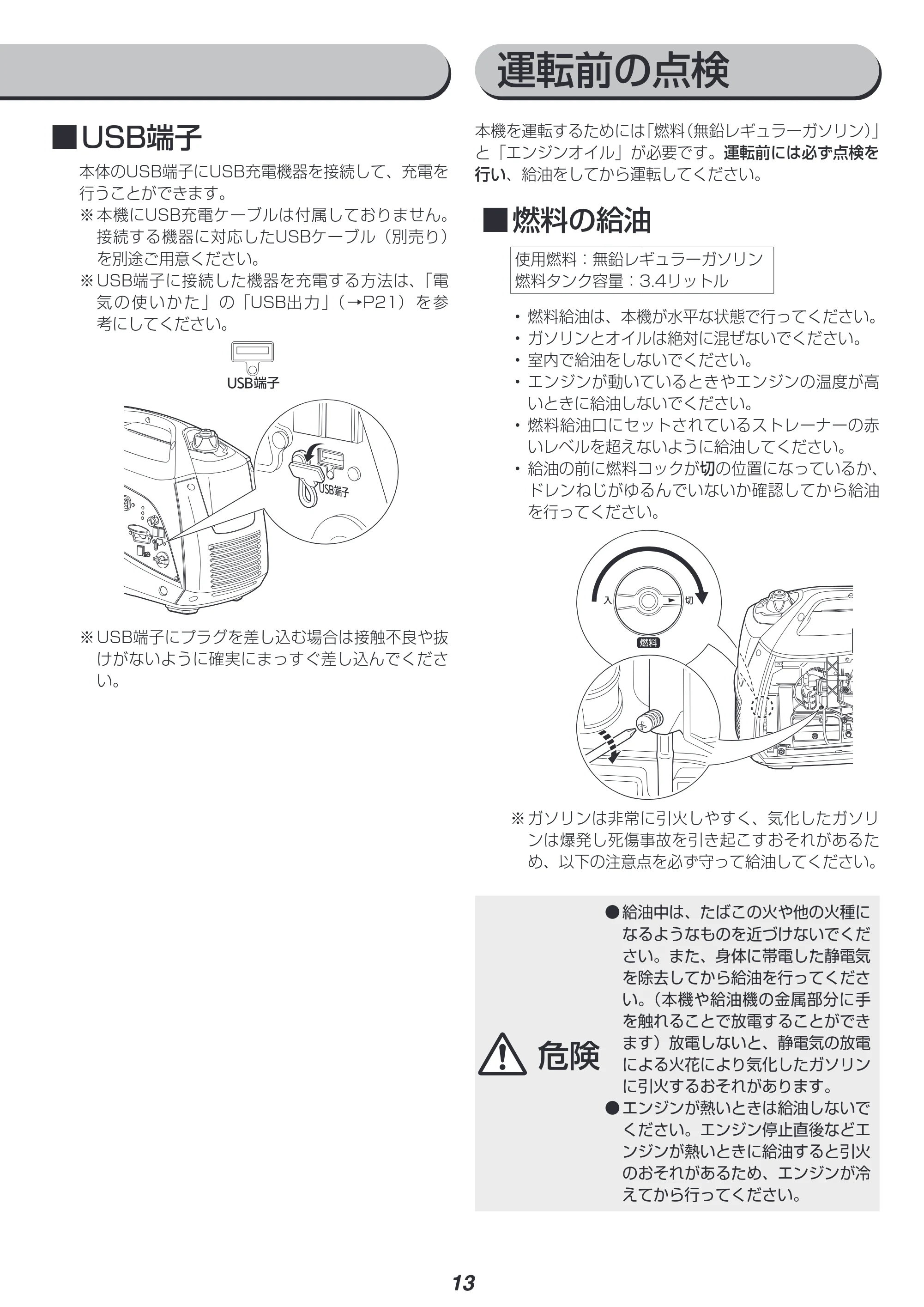 アイリスオーヤマ IGG-1600 取扱説明書 — 原本ページ — 13ページ