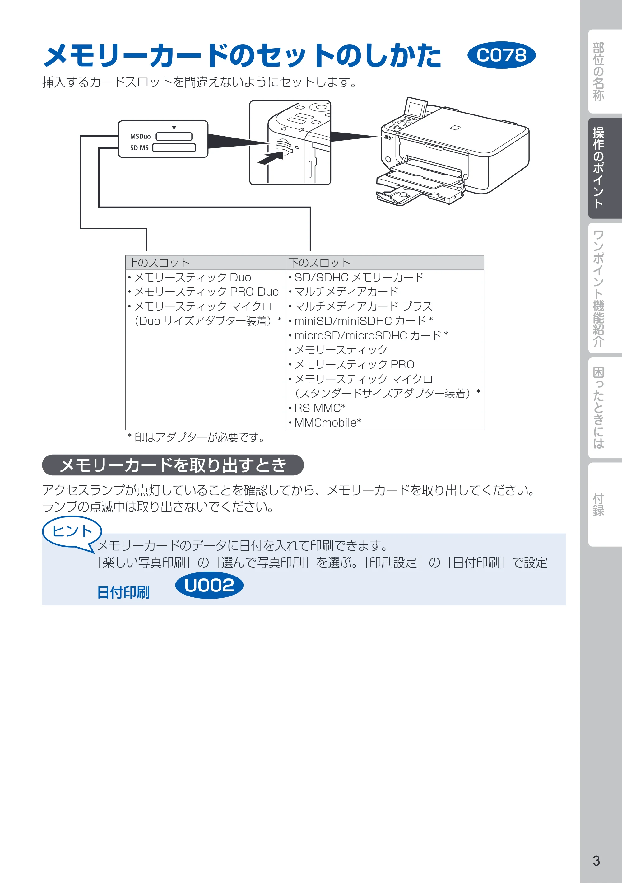 キヤノン PIXUS MG4130 PIXUS 早わかり（PDF：6.43MB） — 操作のポイント — 原本ページ — 5ページ