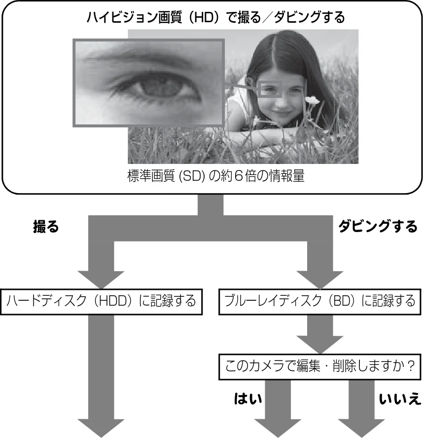 日立 DZ-BD9H 取扱説明書 — 目的によってディスクを選んでください — 図版 8-1 — 8ページ