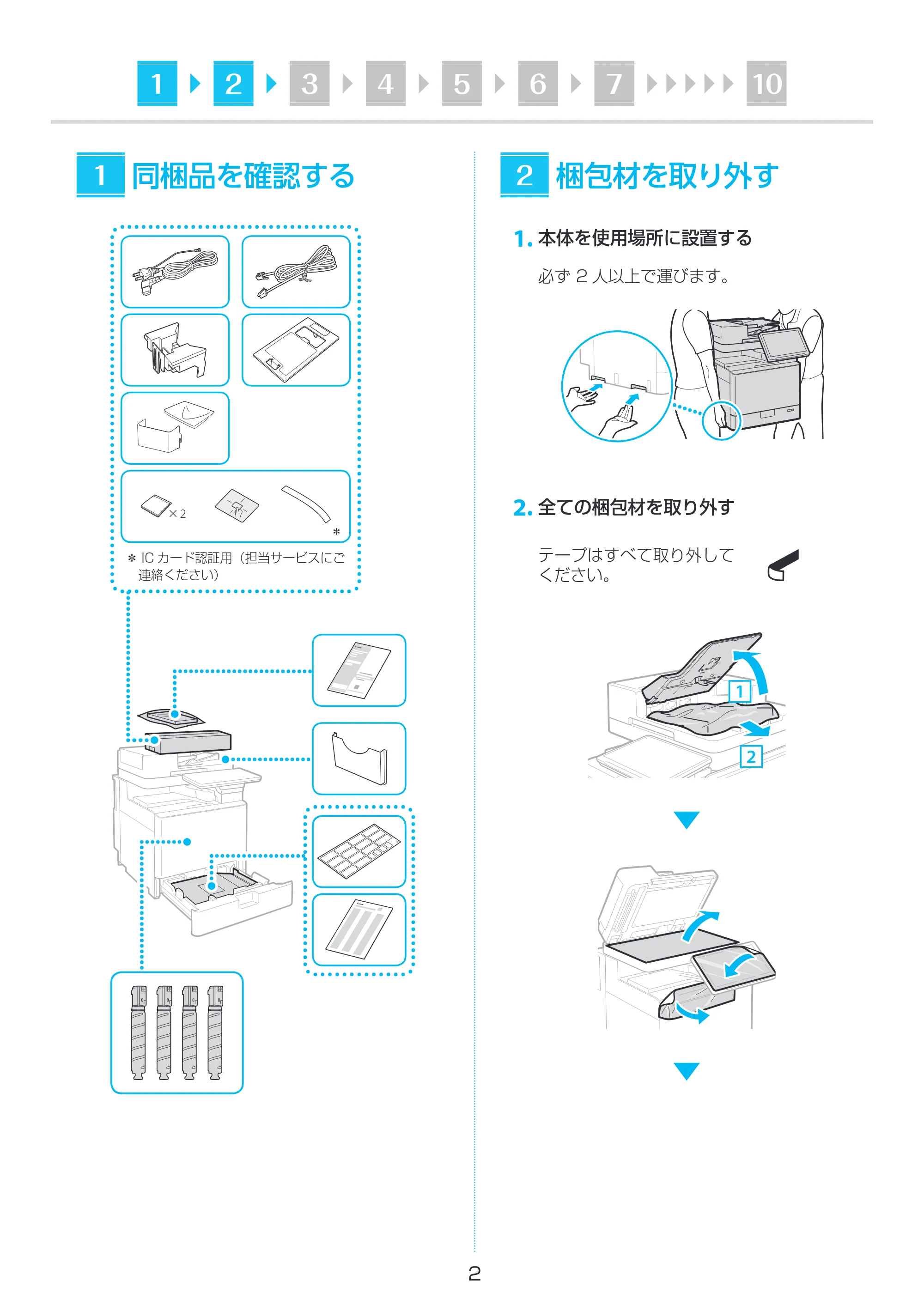 キヤノン imageRUNNER ADVANCE C359F セットアップガイド 2023年8月3日掲載(PDF:3.57MB) — 原本ページ — 2ページ