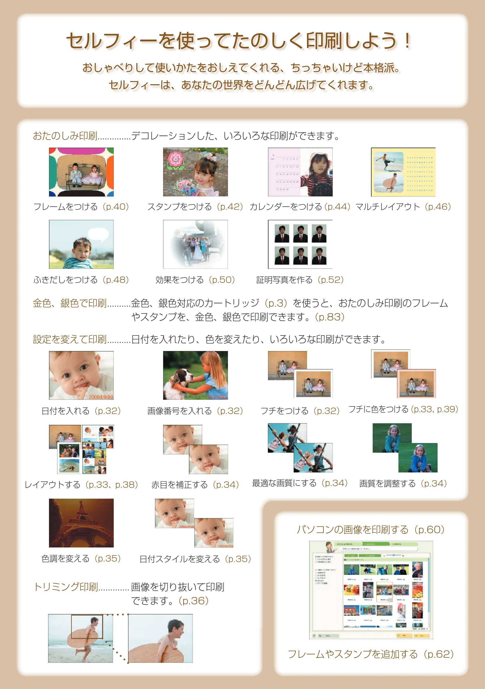 キヤノン SELPHY ES40 プリンターユーザーガイド （PDF形式／7.61Mバイト） — 原本ページ — 2ページ