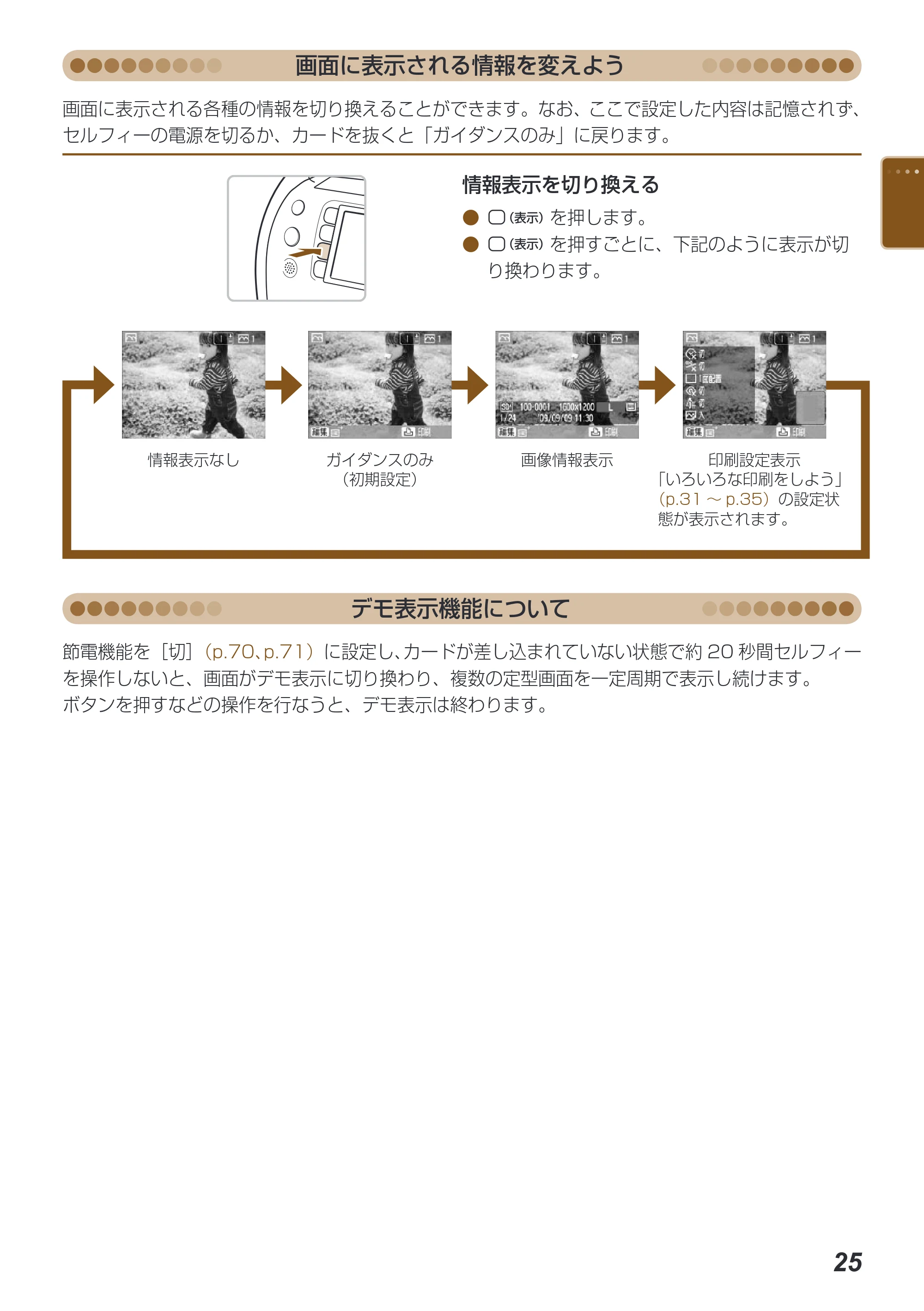 キヤノン SELPHY ES40 プリンターユーザーガイド （PDF形式／7.61Mバイト） — 原本ページ — 25ページ