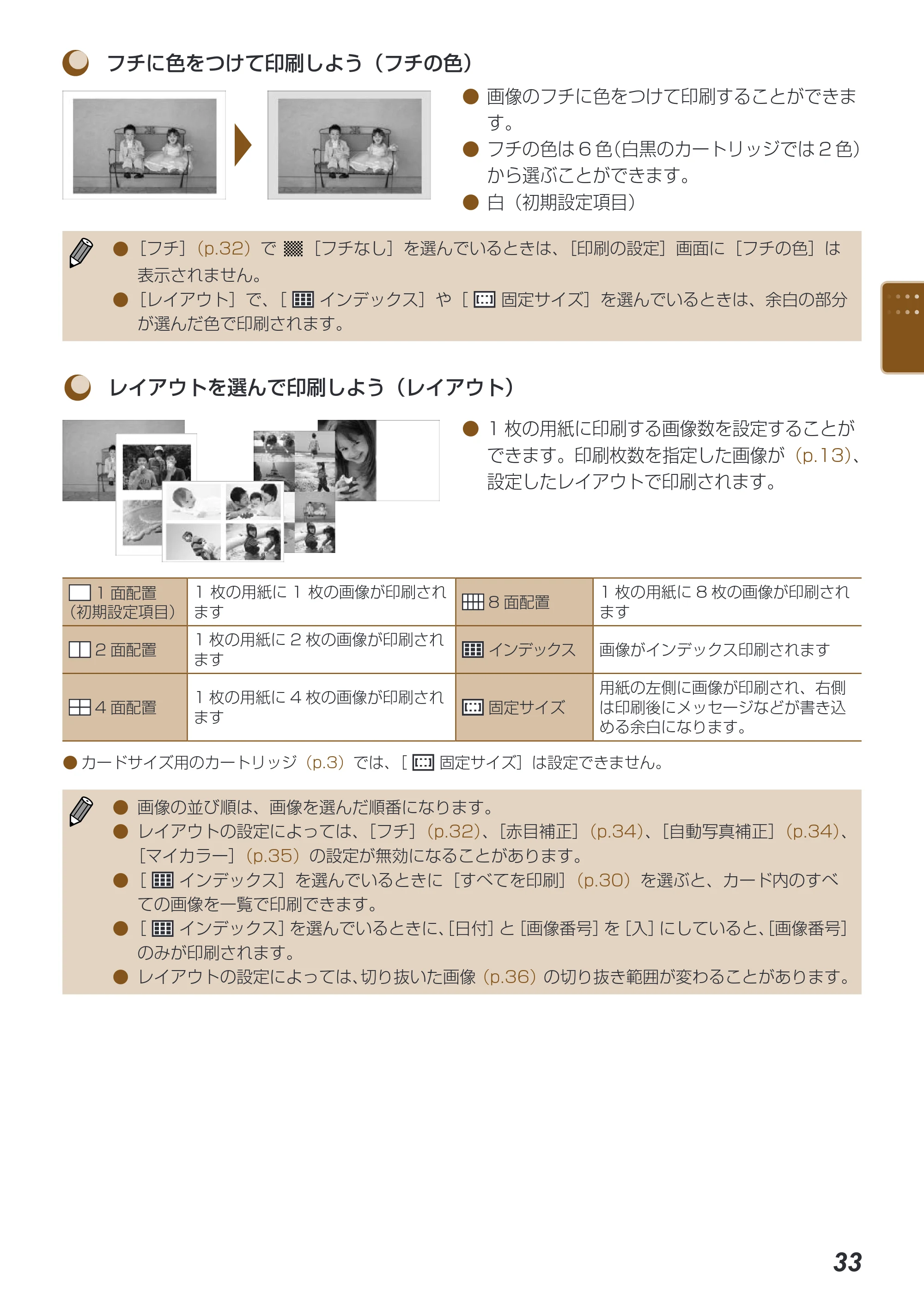 キヤノン SELPHY ES40 プリンターユーザーガイド （PDF形式／7.61Mバイト） — 原本ページ — 33ページ