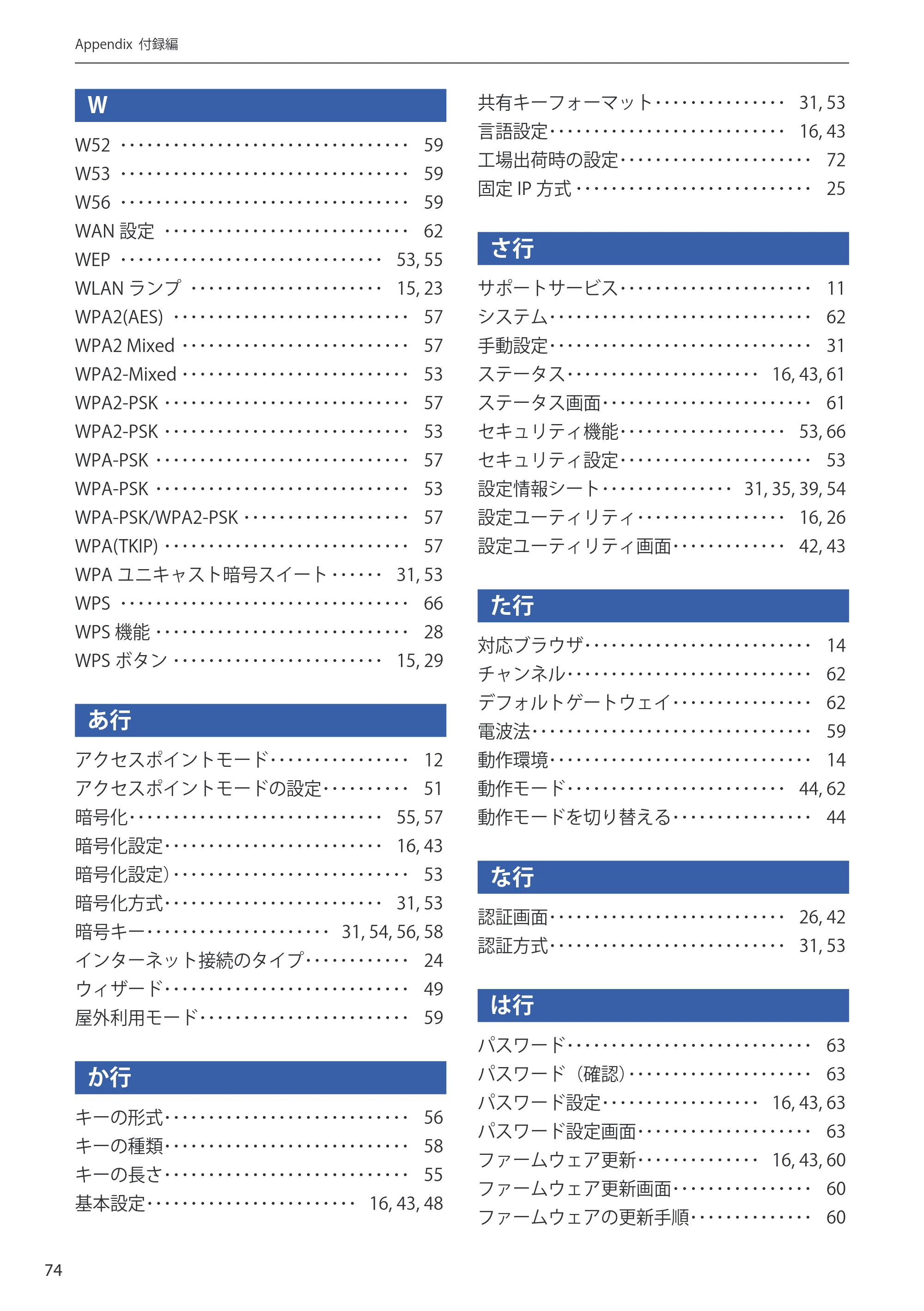 エレコム WRH-S583BK / WRH-S583WH ユーザーマニュアル — 原本ページ — 74ページ