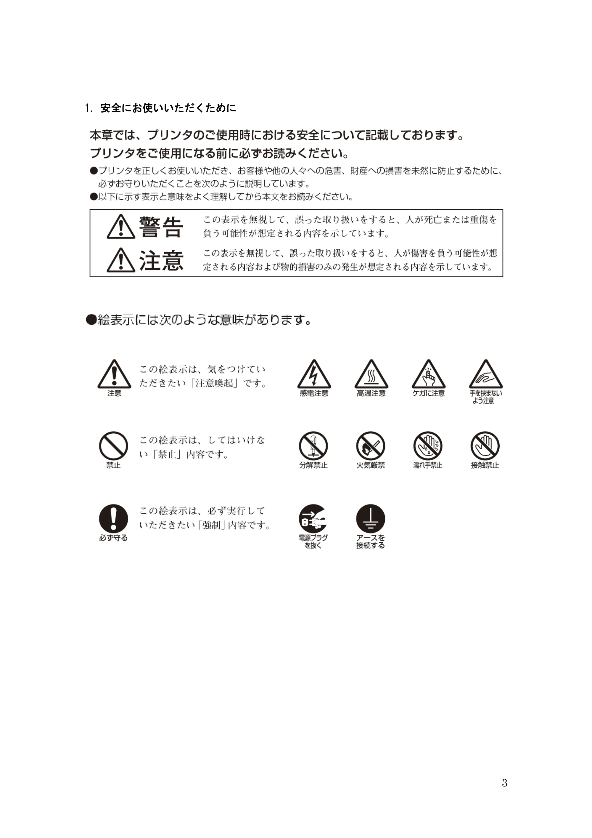 サトー GHS612R / HS612R GHS612R 取扱説明書（第3版） — 原本ページ — 3ページ