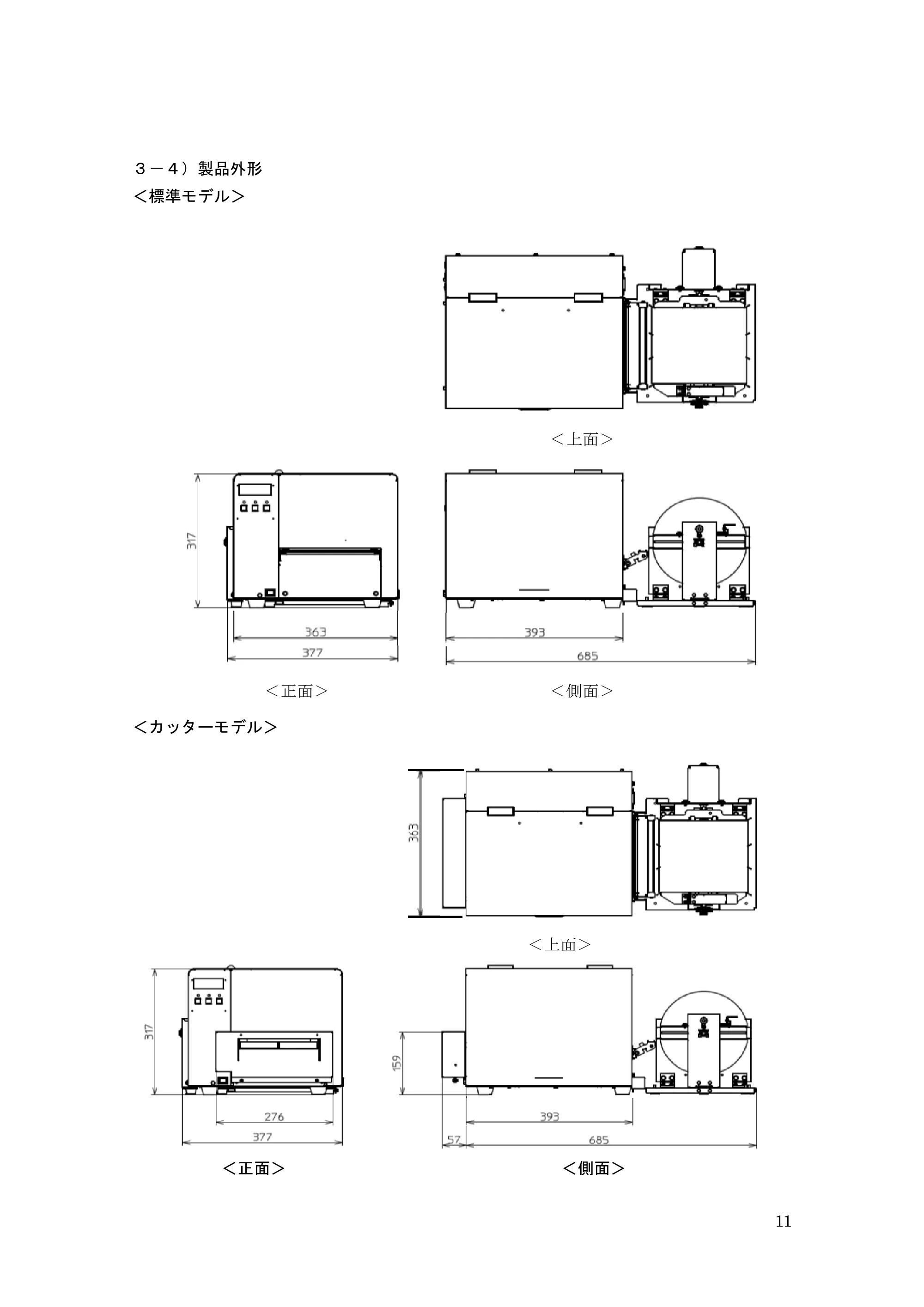 サトー GHS612R / HS612R GHS612R 取扱説明書（第3版） — 原本ページ — 11ページ