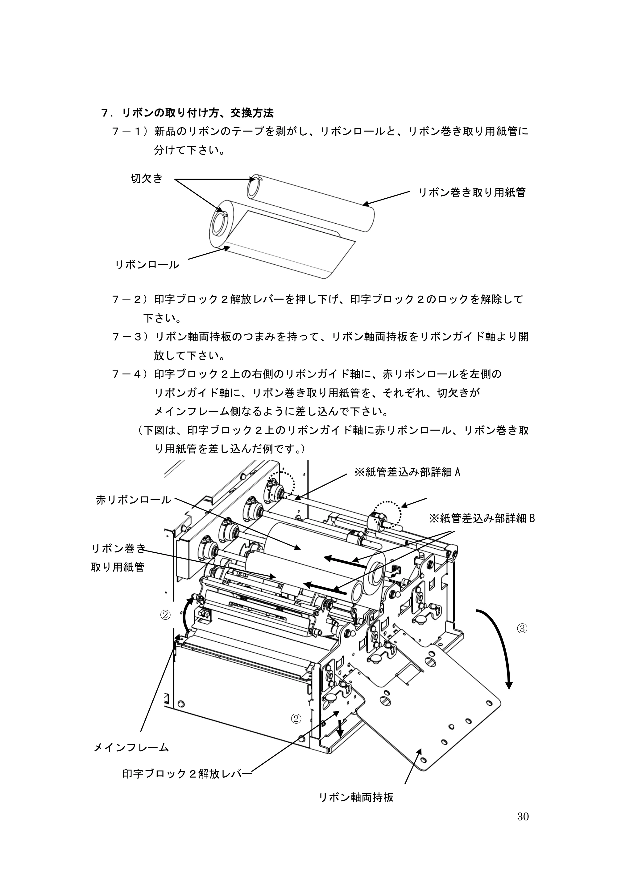 サトー GHS612R / HS612R GHS612R 取扱説明書（第3版） — 原本ページ — 30ページ