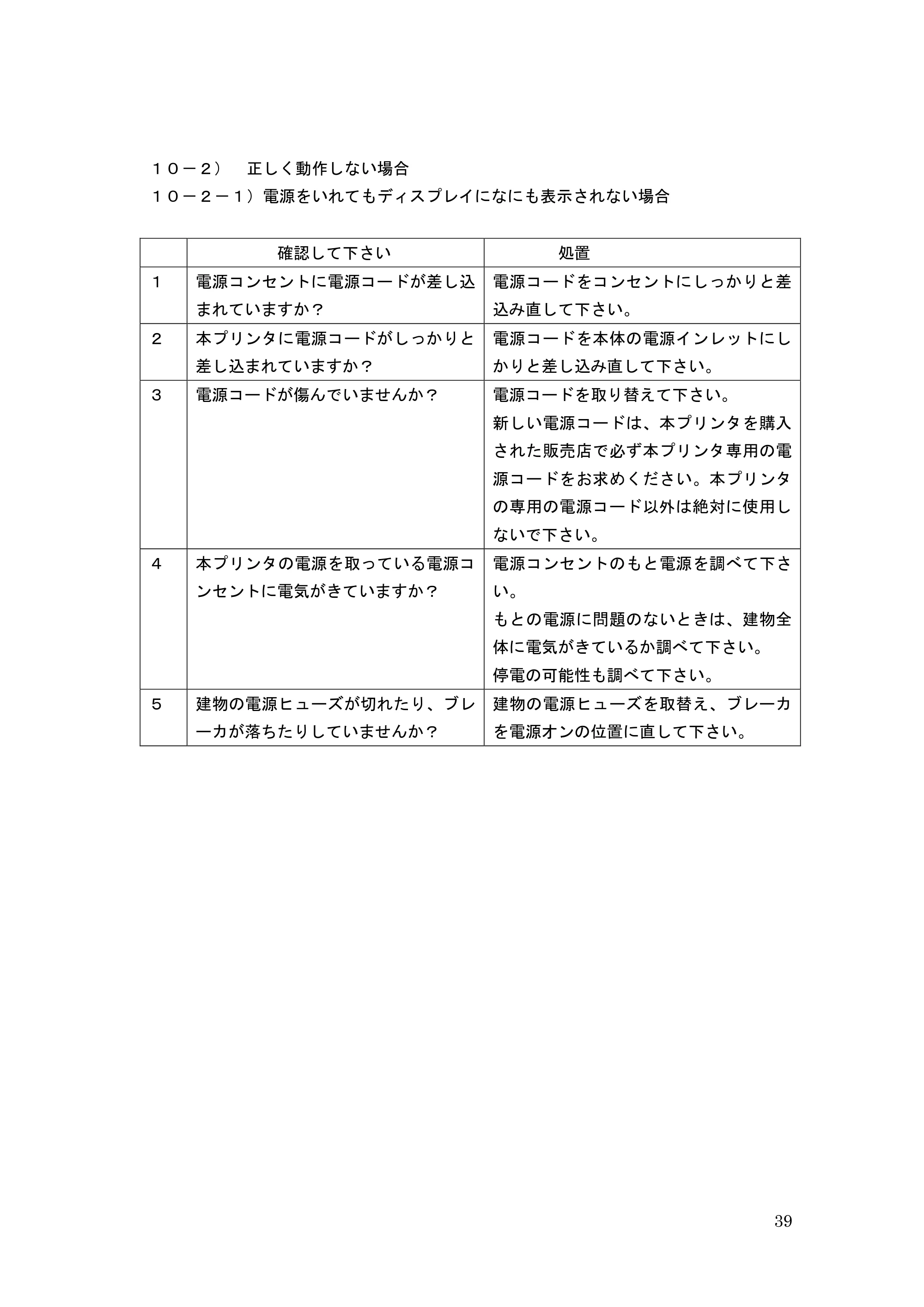 サトー GHS612R / HS612R GHS612R 取扱説明書（第3版） — 原本ページ — 39ページ