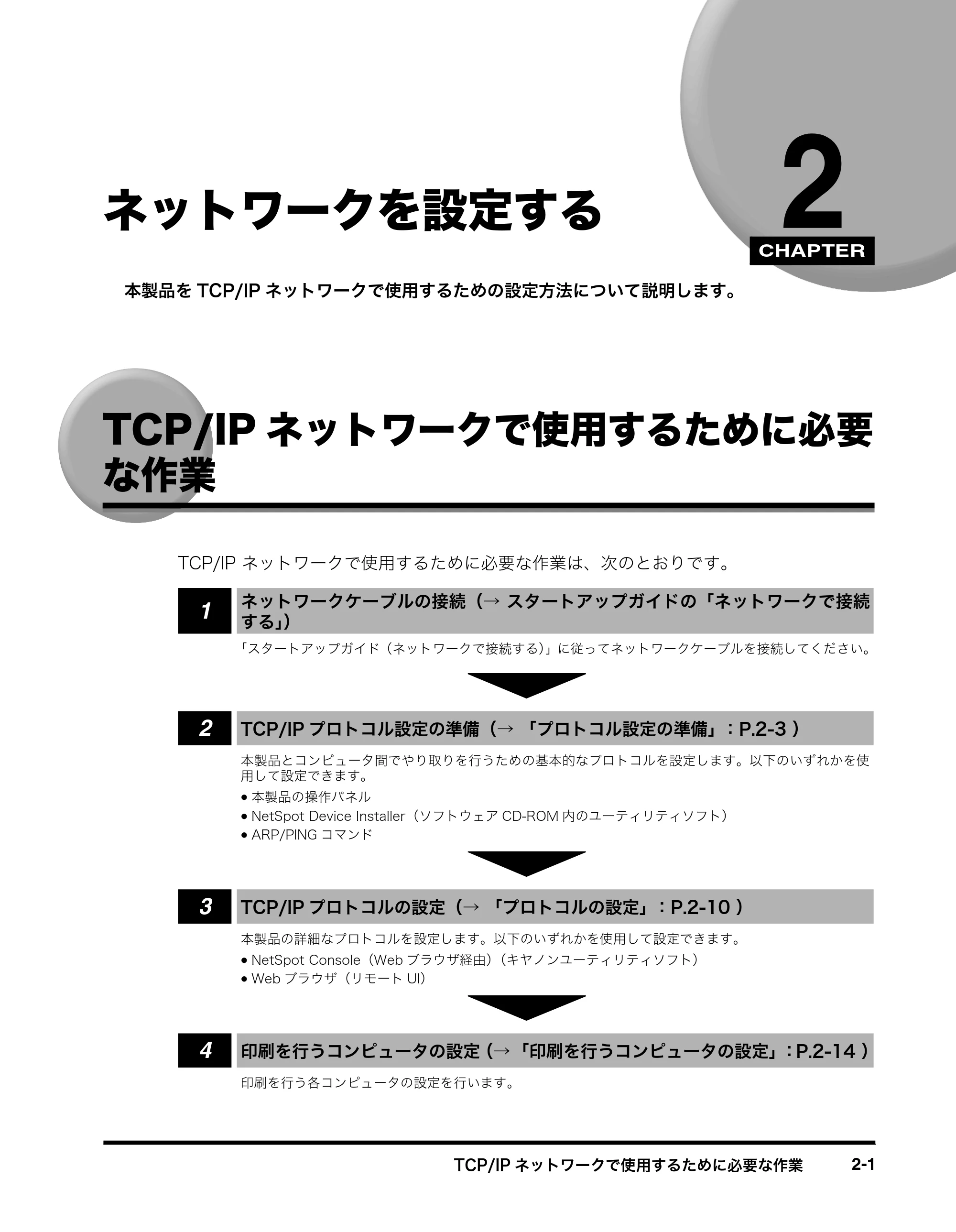 キヤノン MF8180 ネットワークガイド （PDF形式／1.69Mバイト） — ネットワークを設定する — 原本ページ — 11ページ