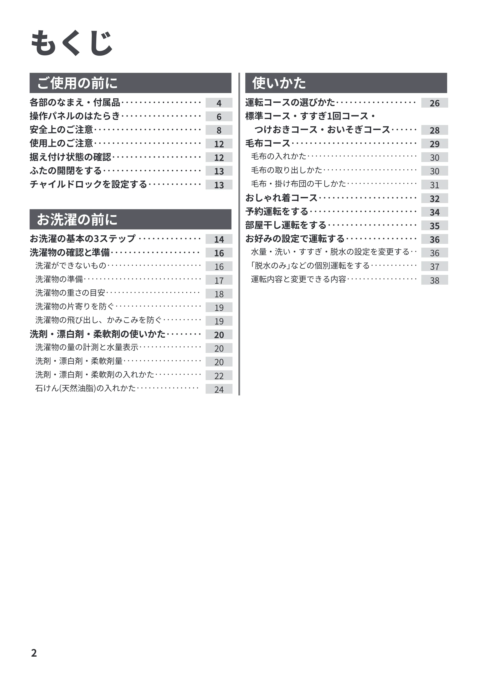 日立 NW-R706 取扱説明書 — もくじ — 原本ページ — 2ページ