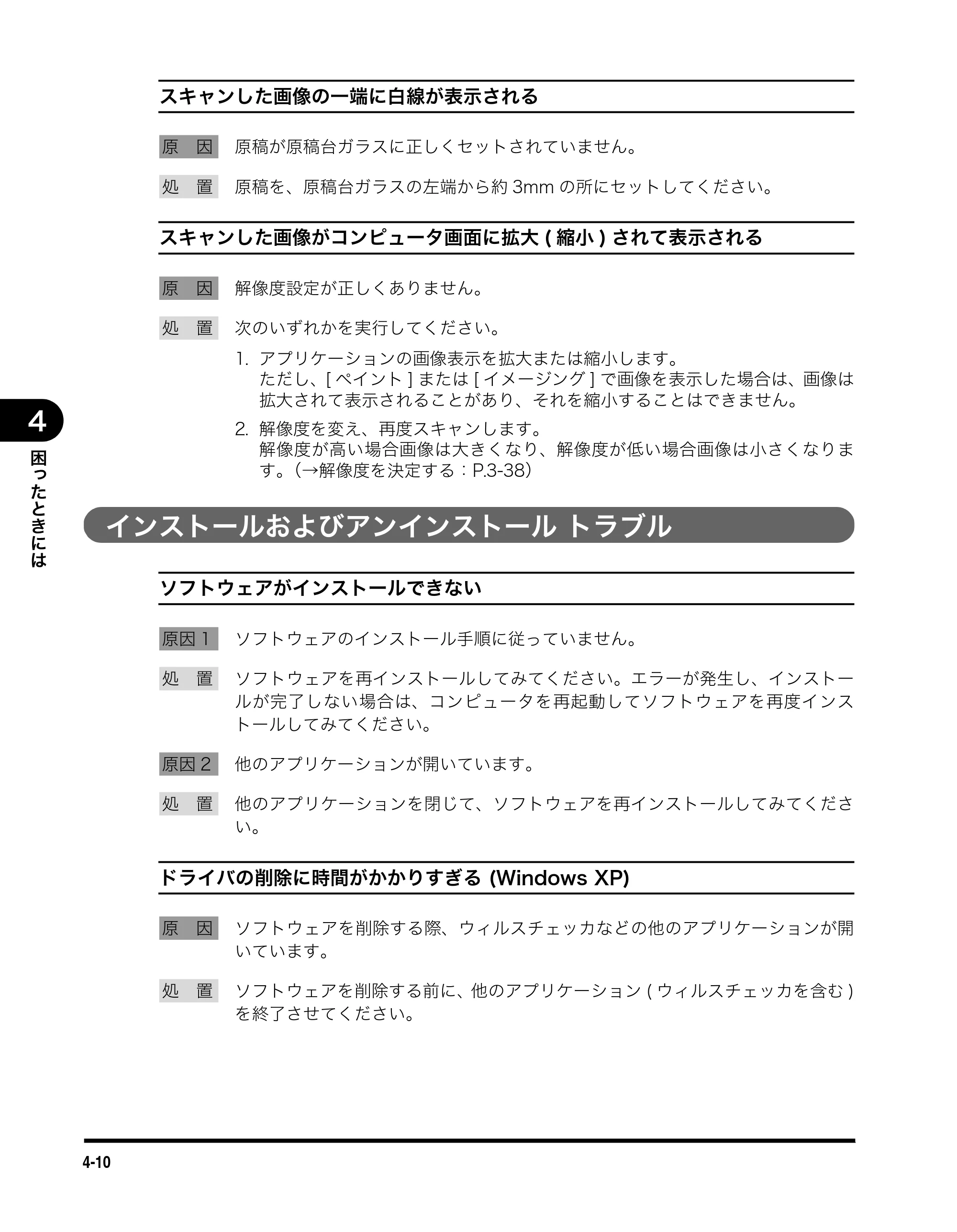キヤノン MF3110 ソフトウエアガイド （PDF形式／8.29Mバイト） — インストールおよびアンインストール トラブル — 原本ページ — 129ページ