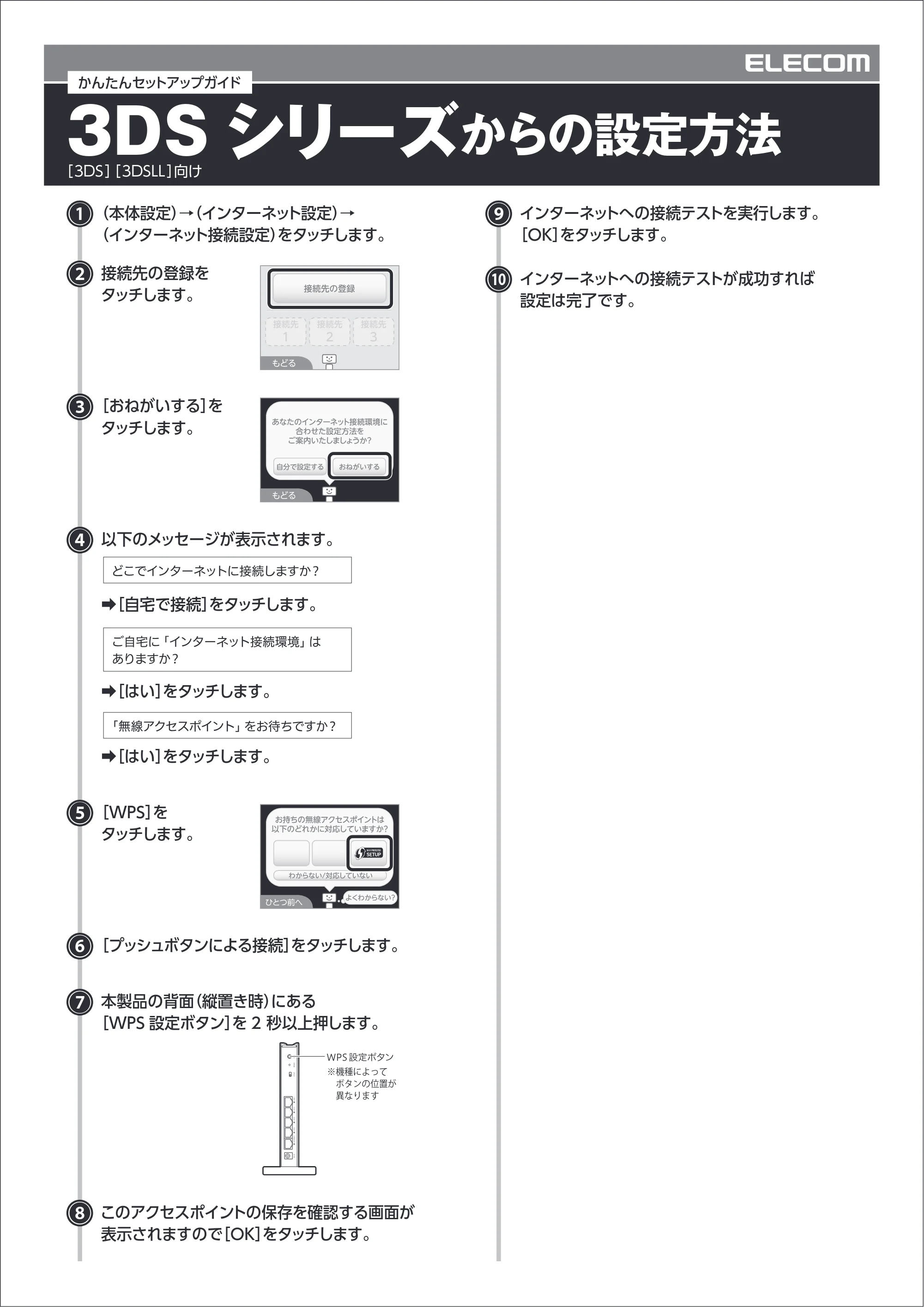 エレコム WRC-300FEBK 5.OS別設定マニュアル — Wi-Fiルータ設定マニュアル01 — 原本ページ — 12ページ