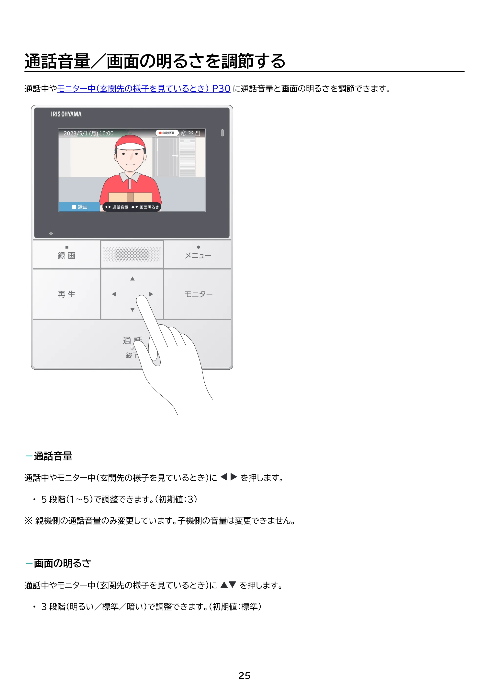 アイリスオーヤマ TD-SM5030CT-BSH 取扱説明書 — 原本ページ — 25ページ