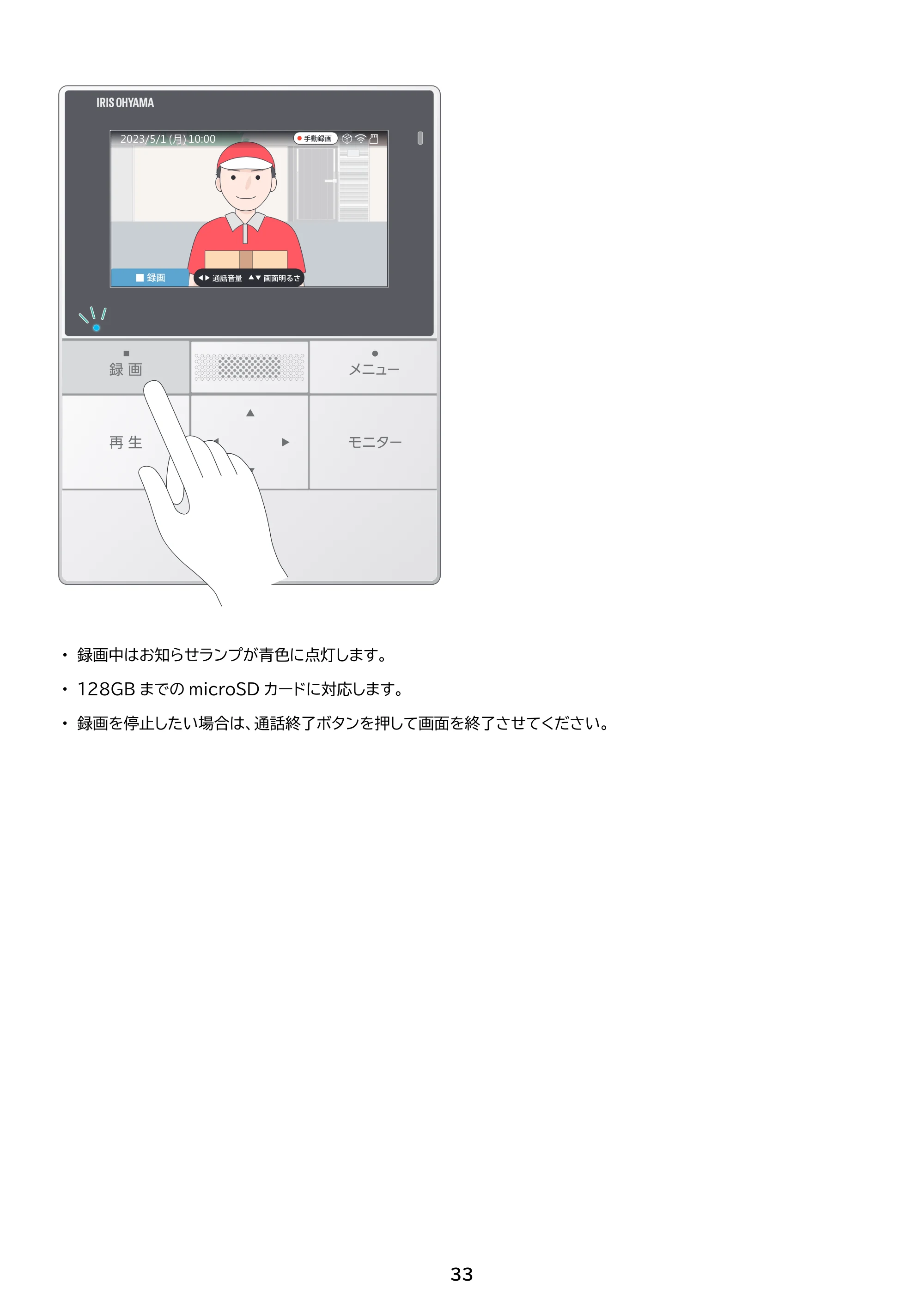 アイリスオーヤマ TD-SM5030CT-BSH 取扱説明書 — 原本ページ — 33ページ