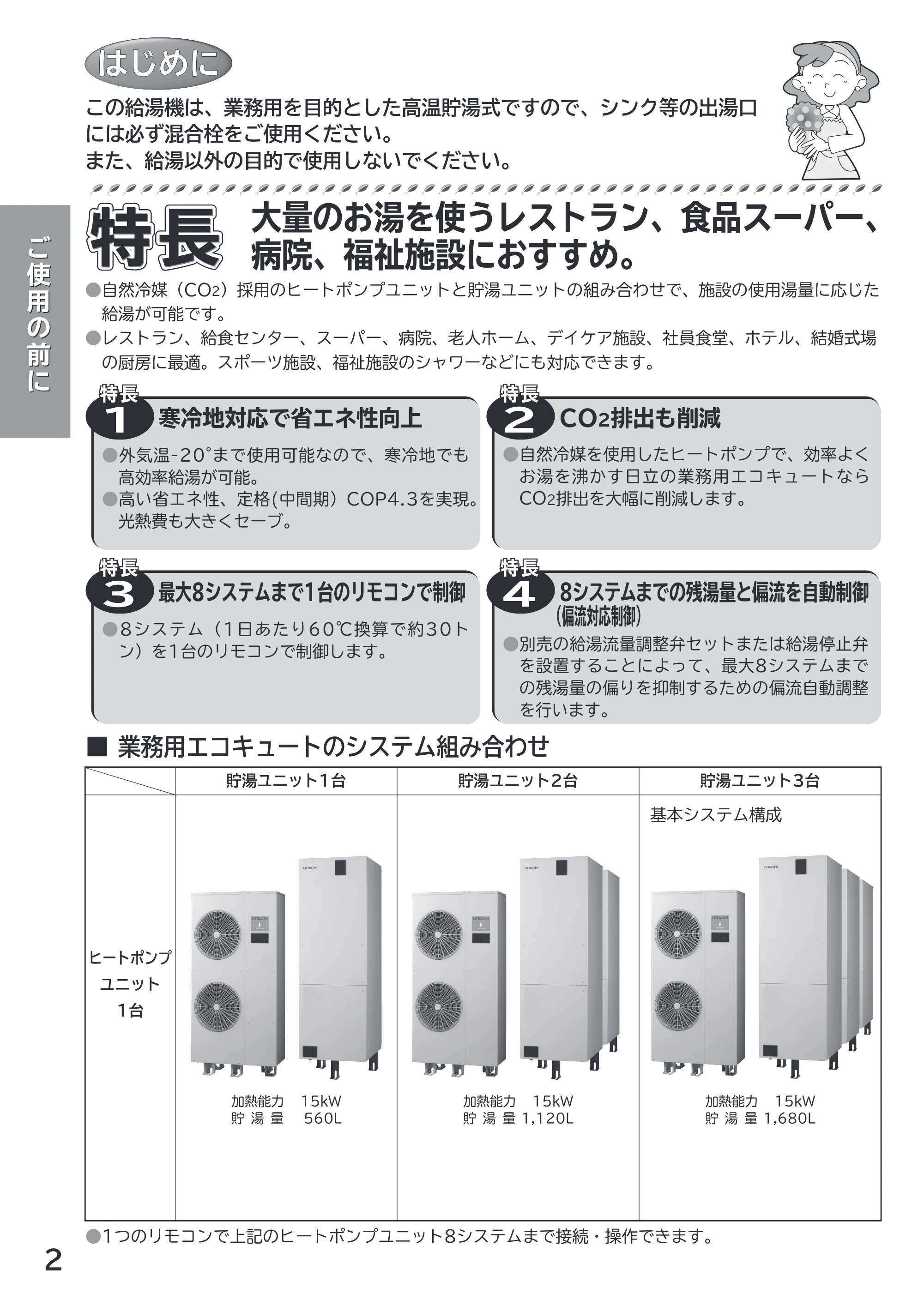 日立 RHK-1501AJKS 取扱説明書 — 原本ページ — 2ページ